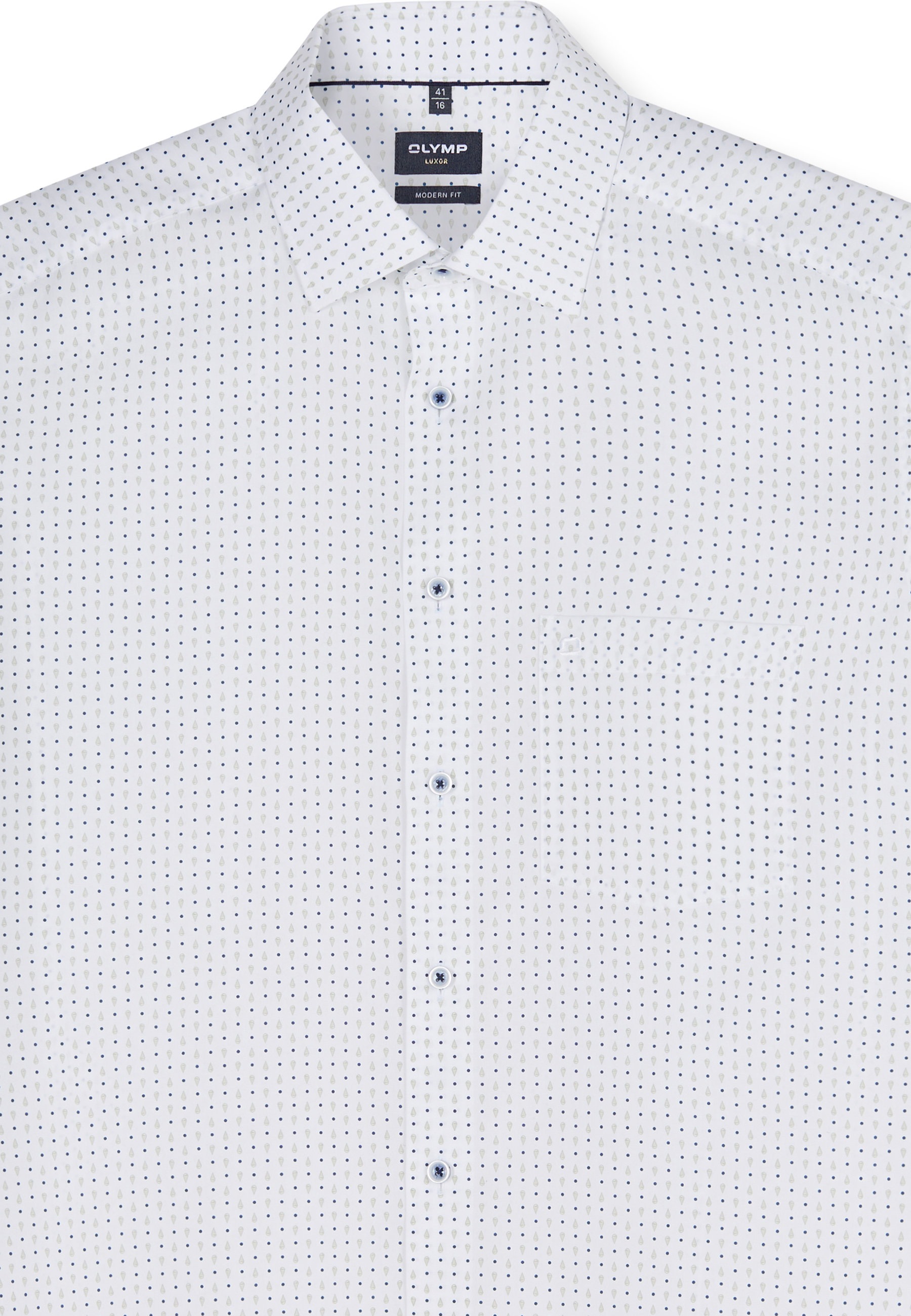 OLYMP Luxor Modern Fit Men's Shirt Light Green 41 8