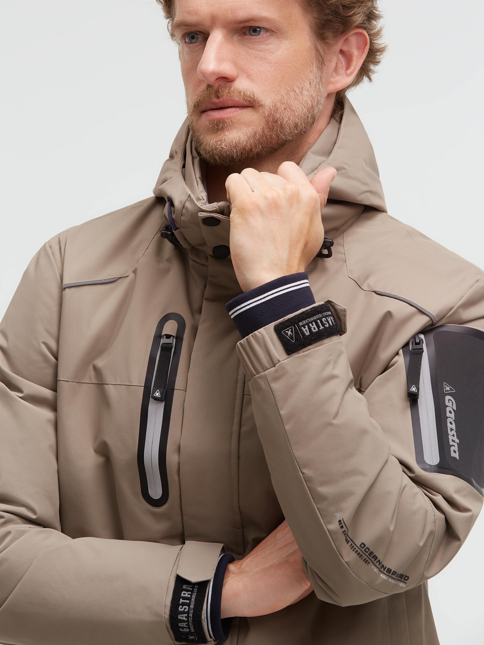 Gaastra Funktionsjacke mit Kapuze mit Ärmeltasche