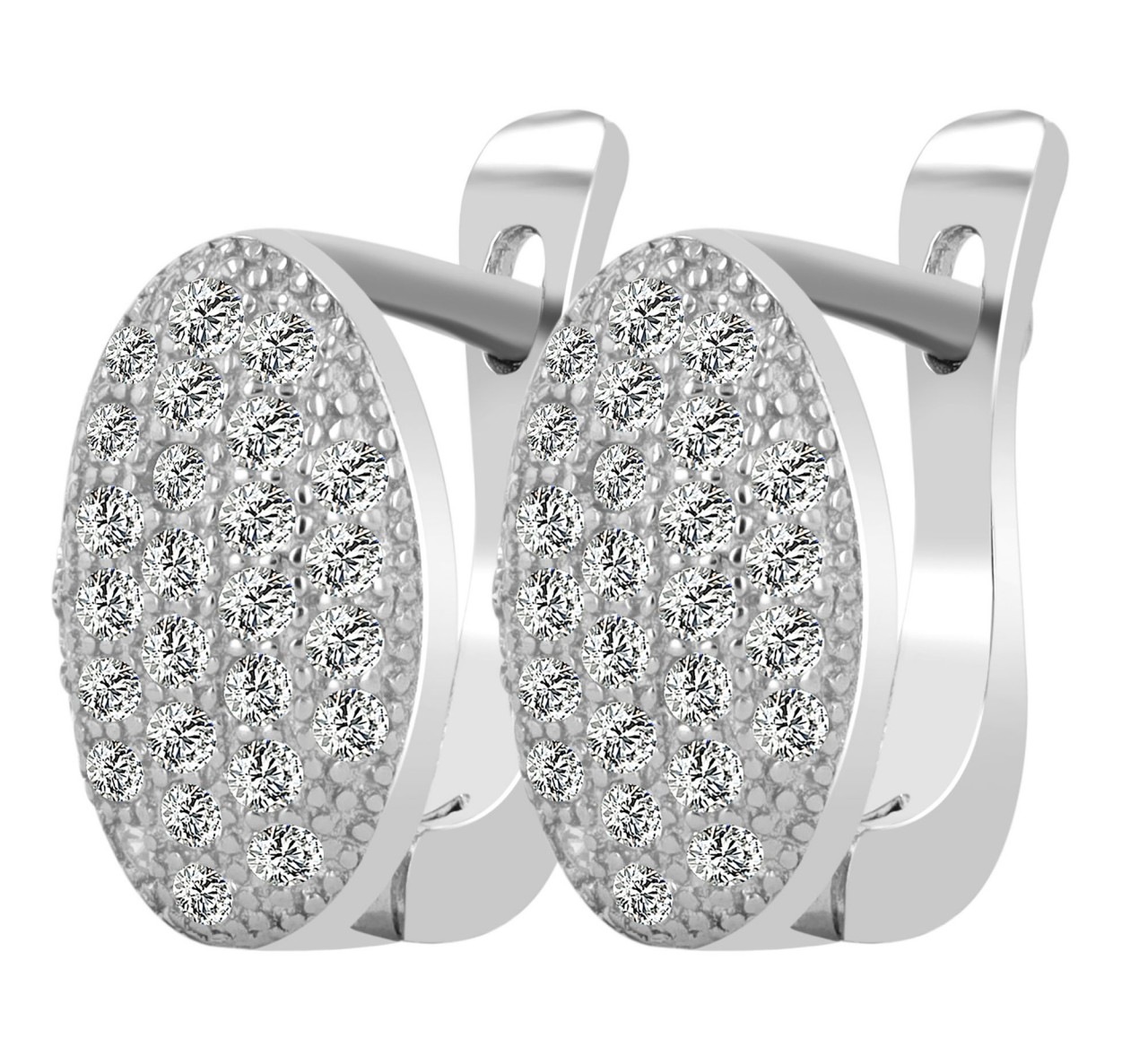 Adelia´s Paar Creolen »Damen Creolen aus 925 Sterling Silber und Zirkonia«