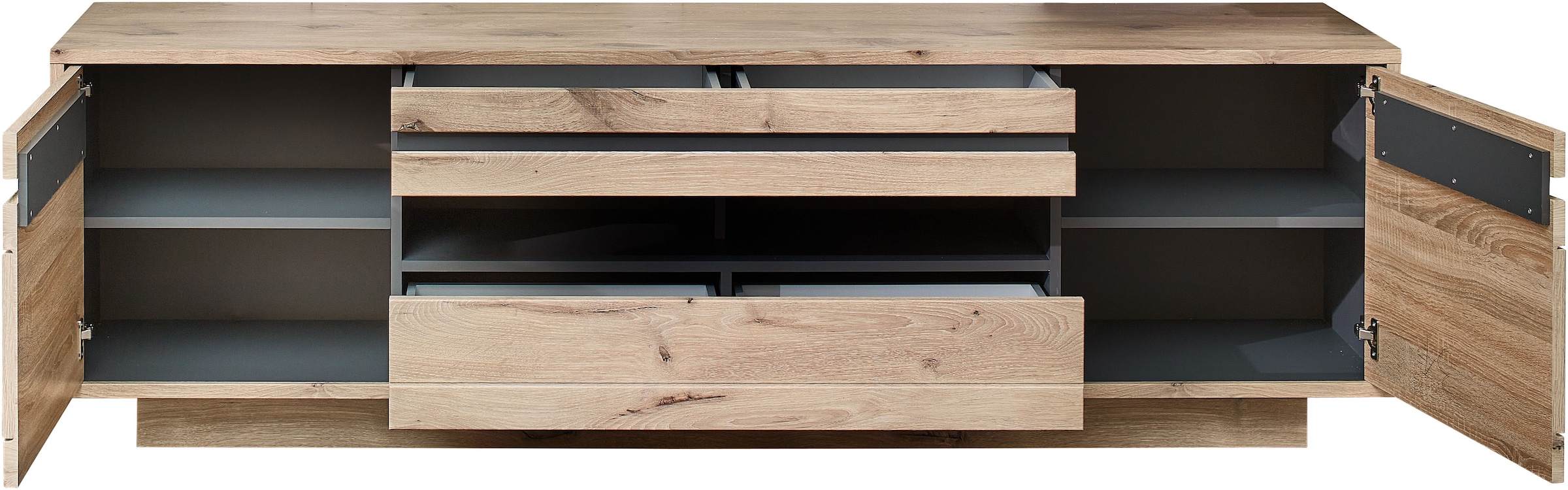 Innostyle Wohnwand »BELLANO«, (Komplett-Set, 4 St.), inkl. LED-Beleuchtung