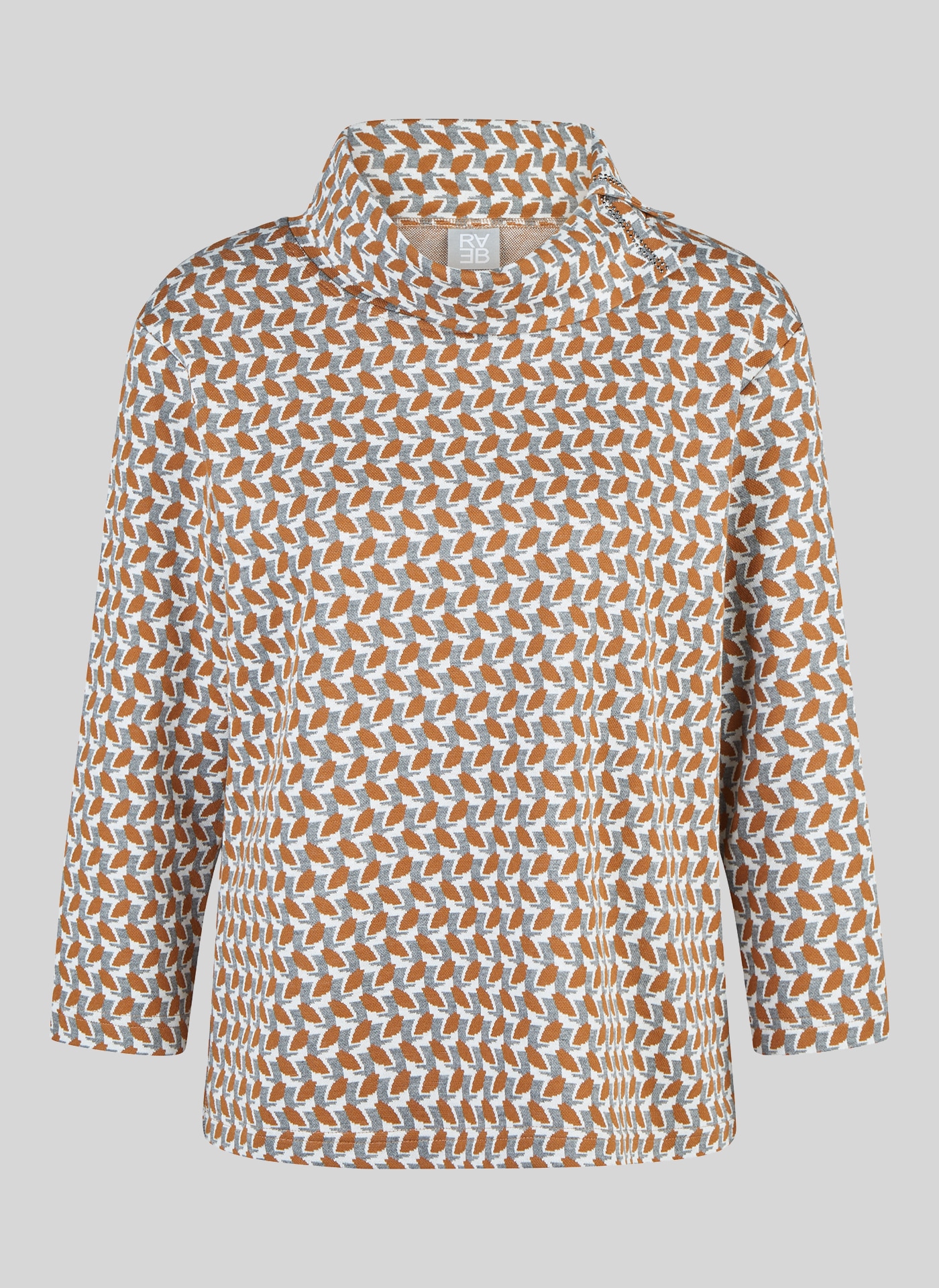 Rabe 3/4-Arm-Shirt 3/4 Arm Shirt mit grafischem Muster und Glitzerdetails