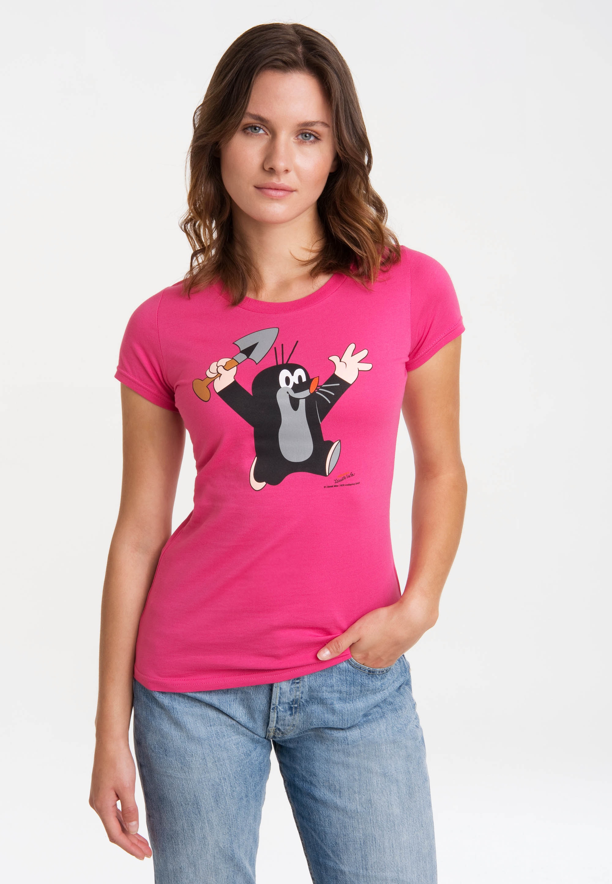 LOGOSHIRT T-Shirt mit kleine »Der Maulwurf«, lizenziertem | kaufen BAUR Originaldesign