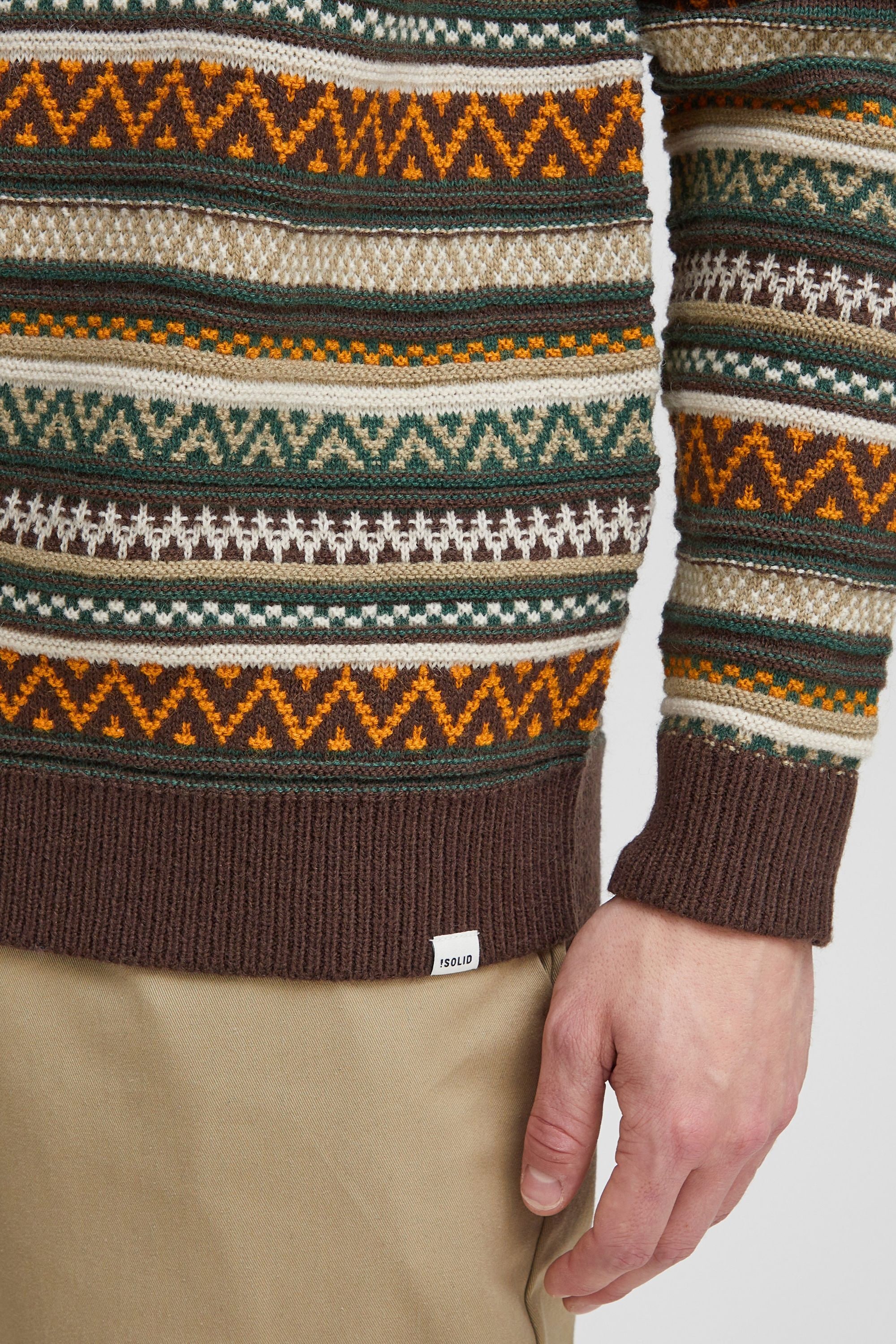 !Solid Strickfleece-Pullover »Strickpullover SDGardar«