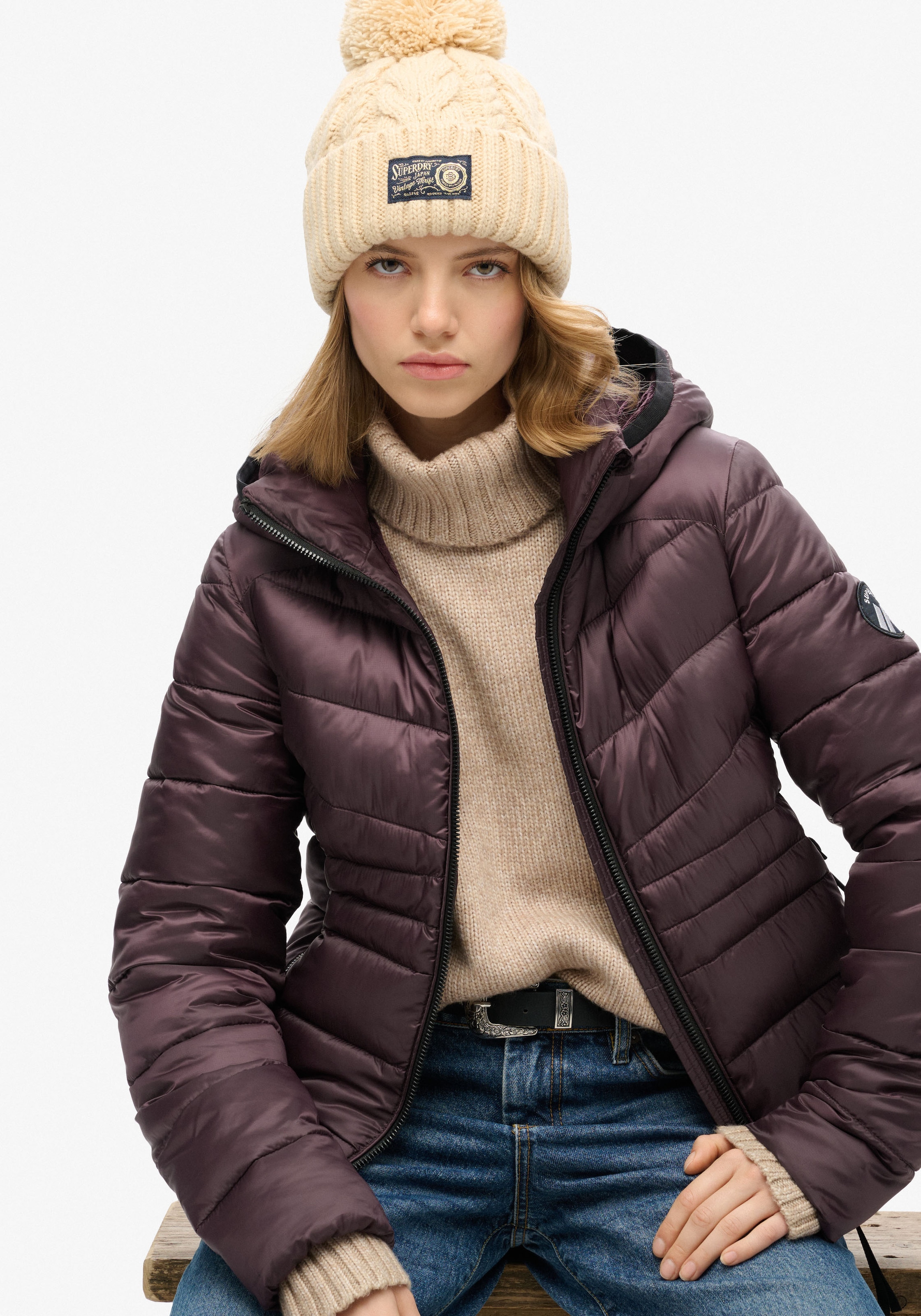 Superdry Steppjacke »HOODED FUJI QUILT PADDED JKT«, mit Kapuze