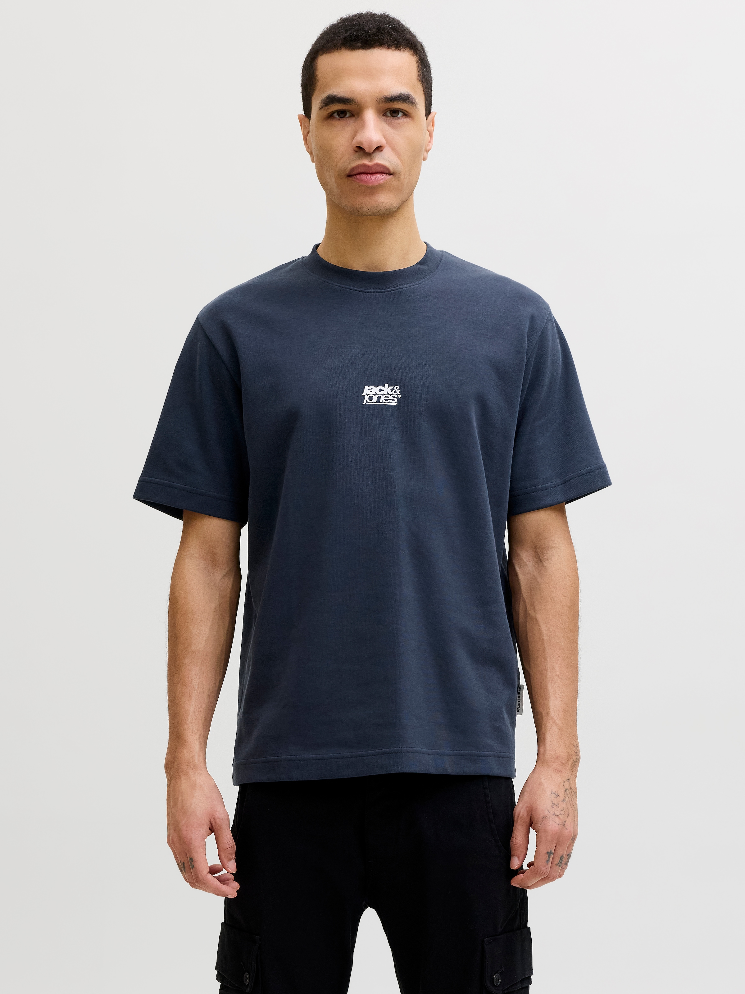 Jack & Jones T-Shirt "JCOBREEZE BACK PRINT TEE SS CREW EA26" günstig online kaufen