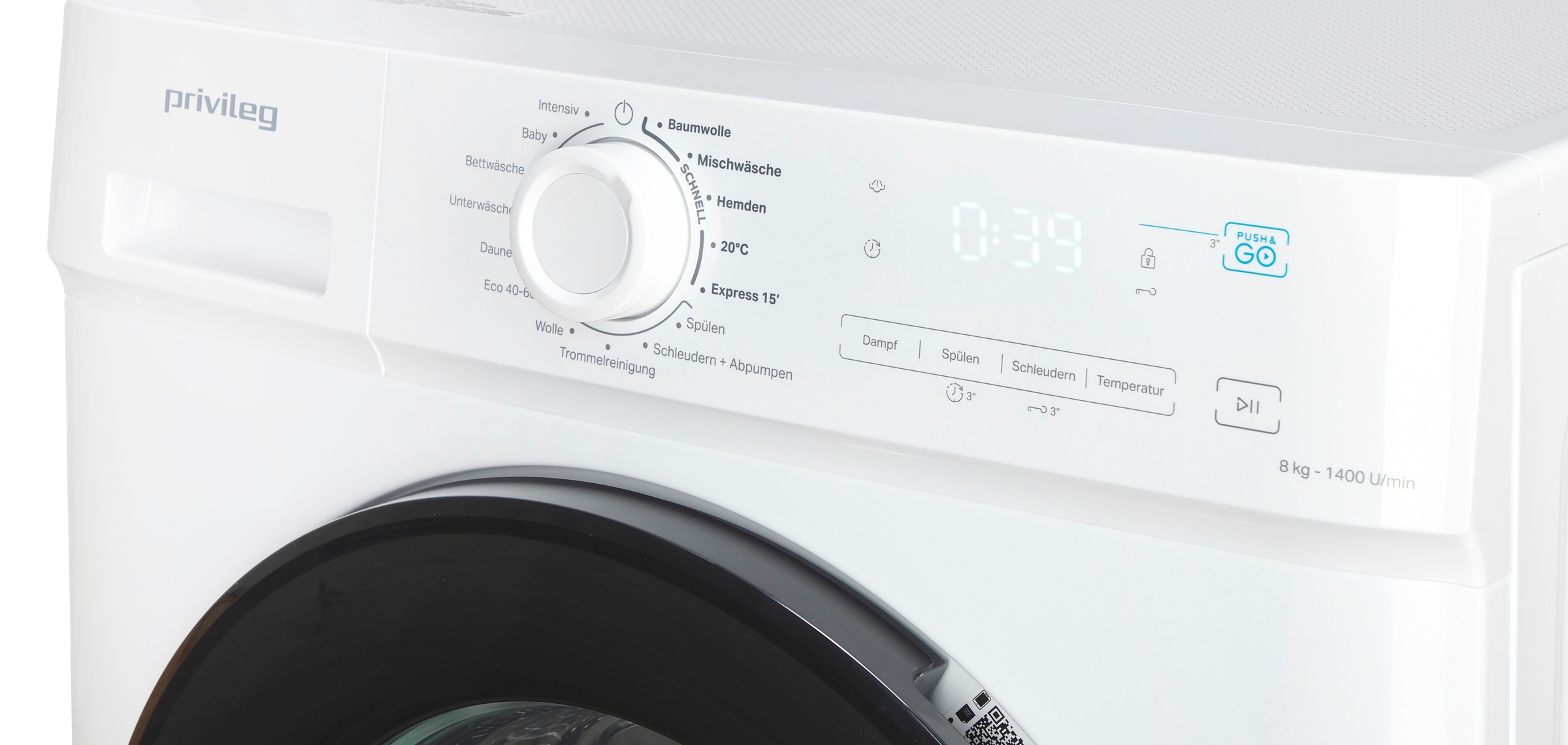Privileg Waschmaschine MY TIME »PWFA 854A MY TIME DE«, 8 kg, 1400 U/min, Mehrfachwasserschutz+