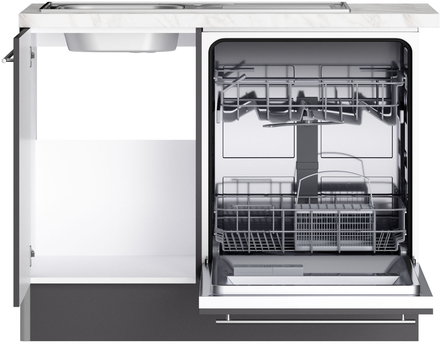 OPTIFIT Küche »Bern2«, Stellmaße 175 x 295 cm, wahlweise mit E-Geräten