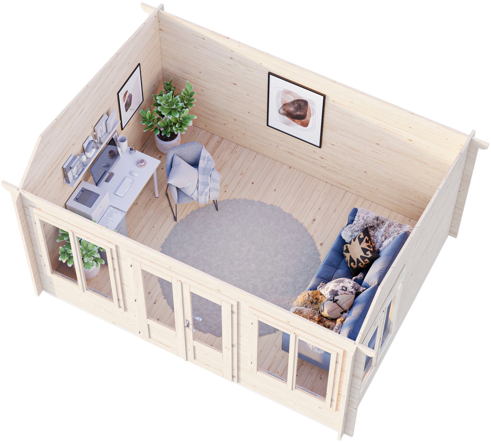 Palmako Gartenhaus »Claudia Pent« verschiedene Farben