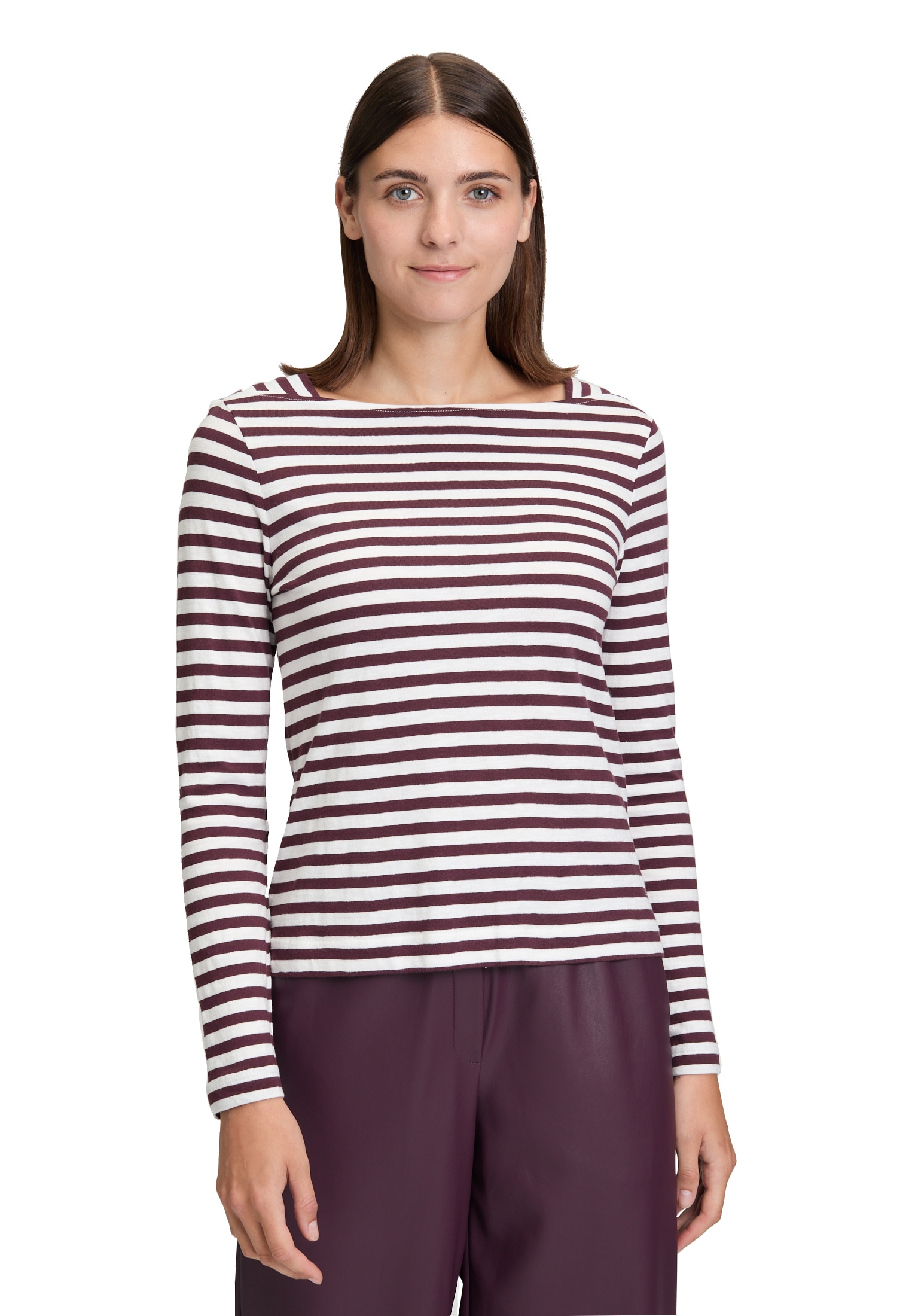Betty&Co Kurzarmshirt "Betty & Co Damen Ringelshirt mit U-Boot-Ausschnitt", günstig online kaufen