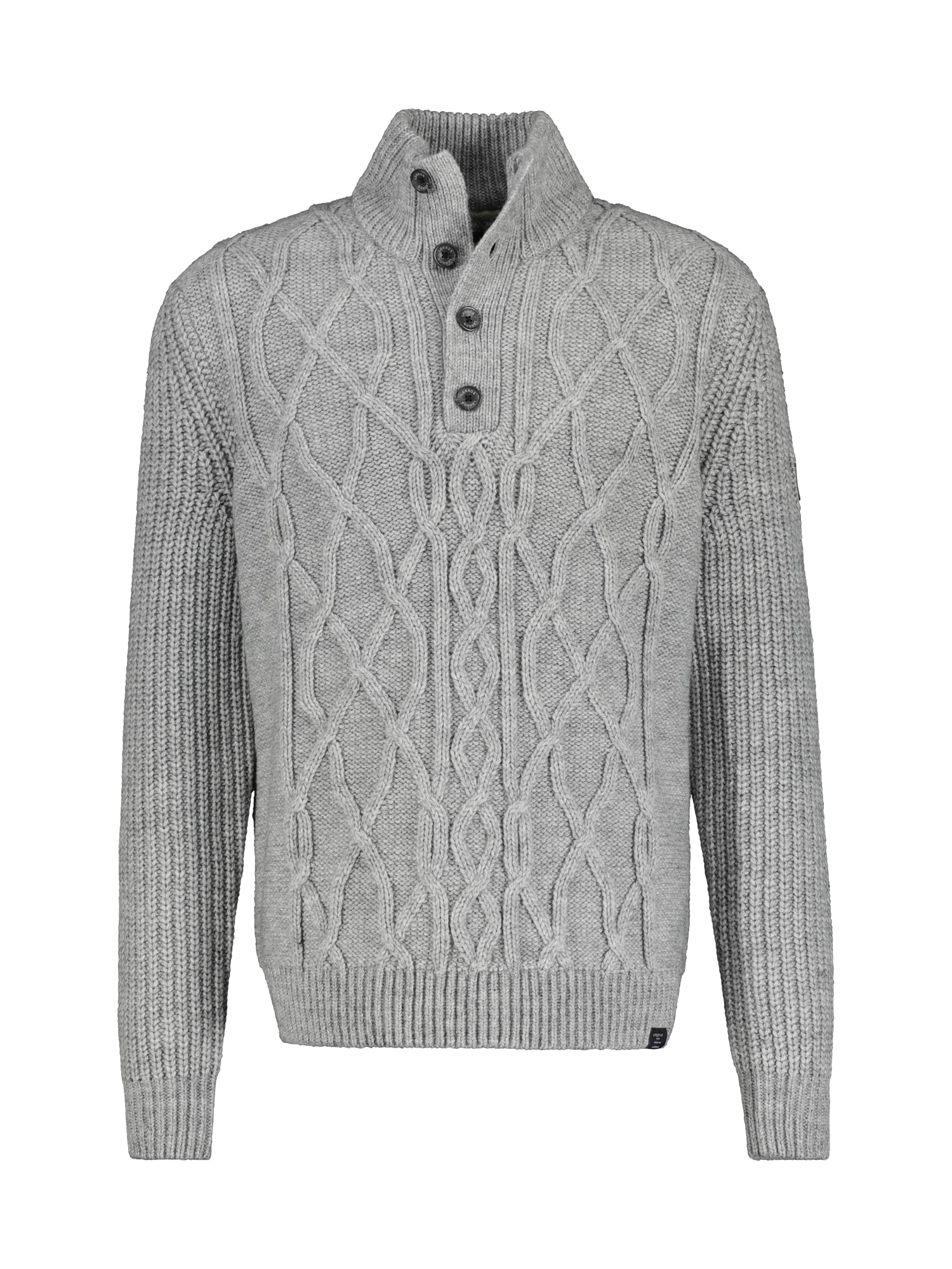LERROS Strickpullover »LERROS Kabel-Strickpullover mit Schurwollanteil«