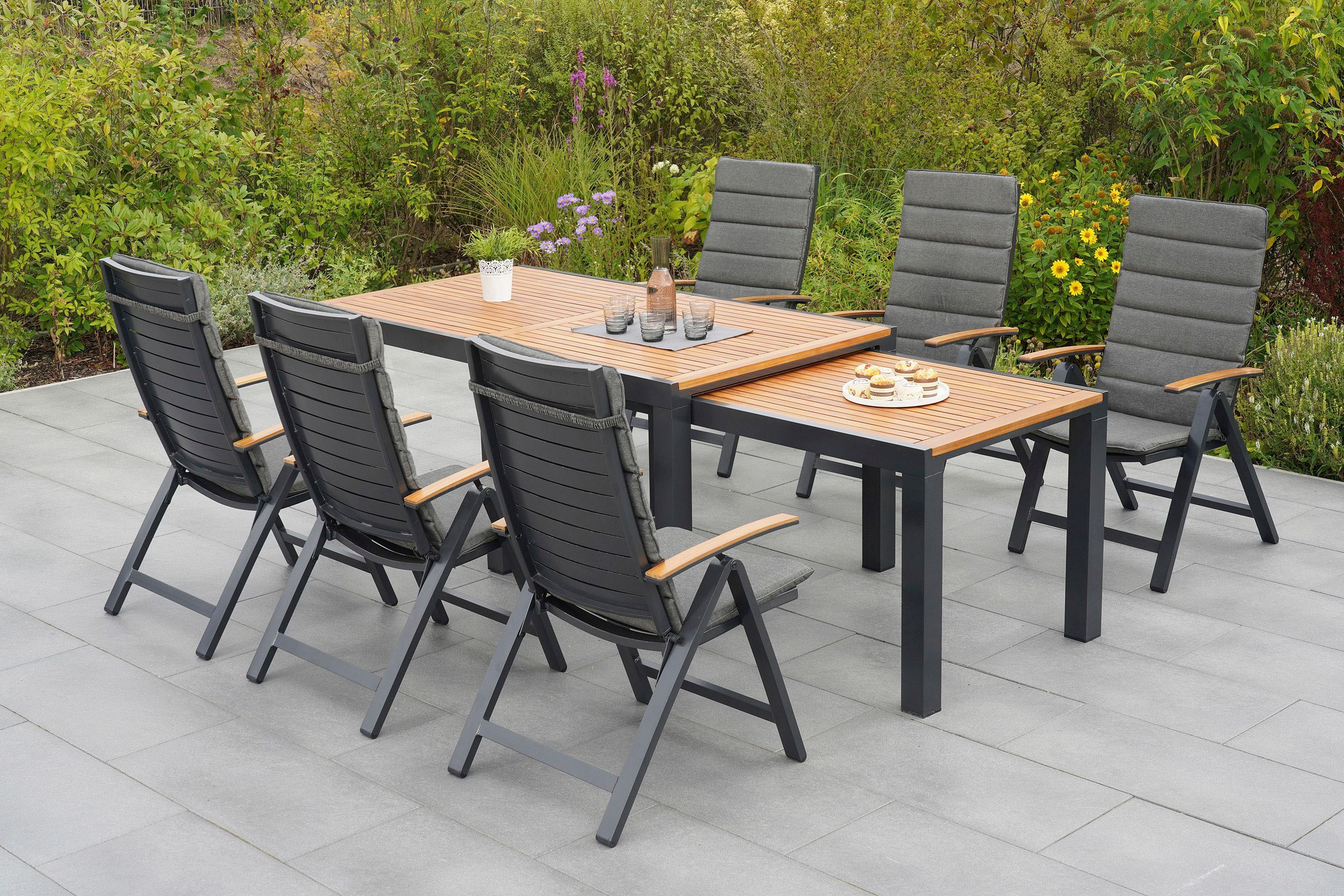 MERXX Garten-Essgruppe "Astros", (13 tlg.), inkl. Auflagen günstig online kaufen