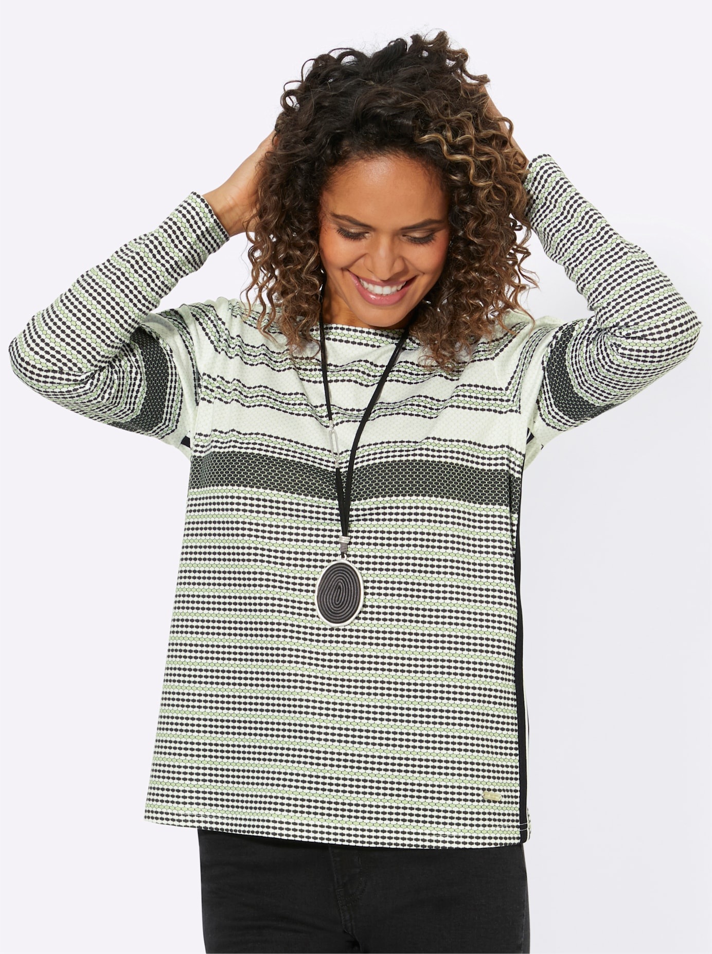 Casual Looks Rundhalsshirt "Shirt" 1 Stk. tlg. günstig online kaufen