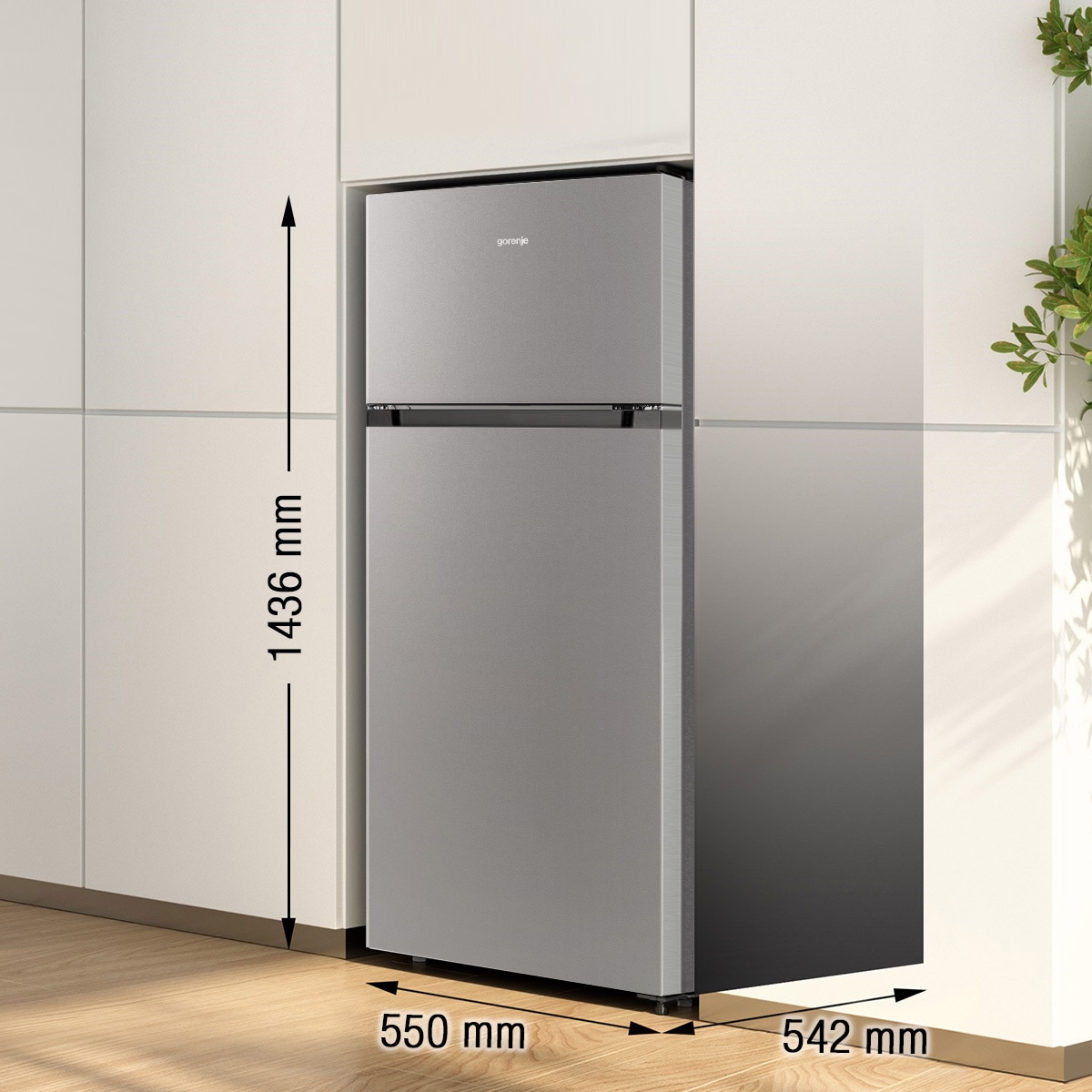 GORENJE Kühl-/Gefrierkombination »RF 414 EPS4« 143,6 cm hoch 55 cm breit