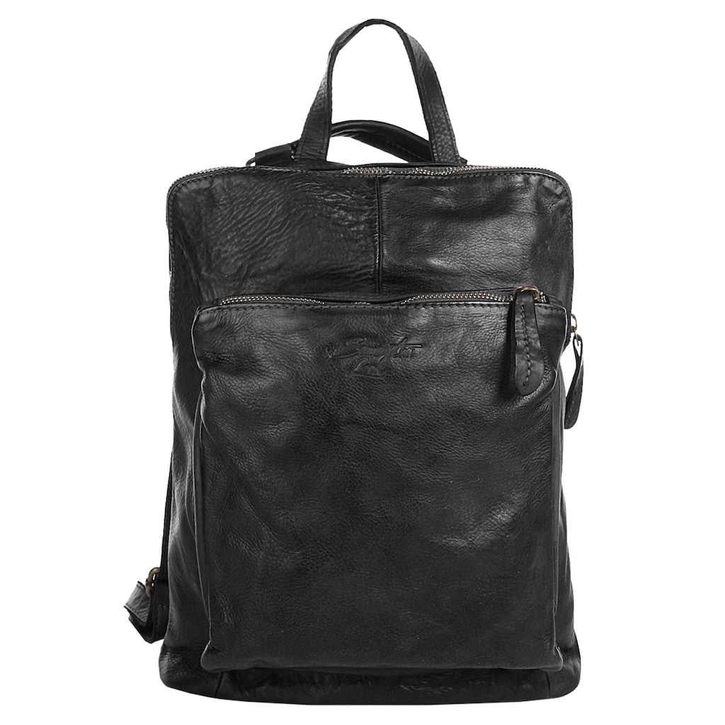 Samantha Look Cityrucksack, echt Leder, Made in Italy