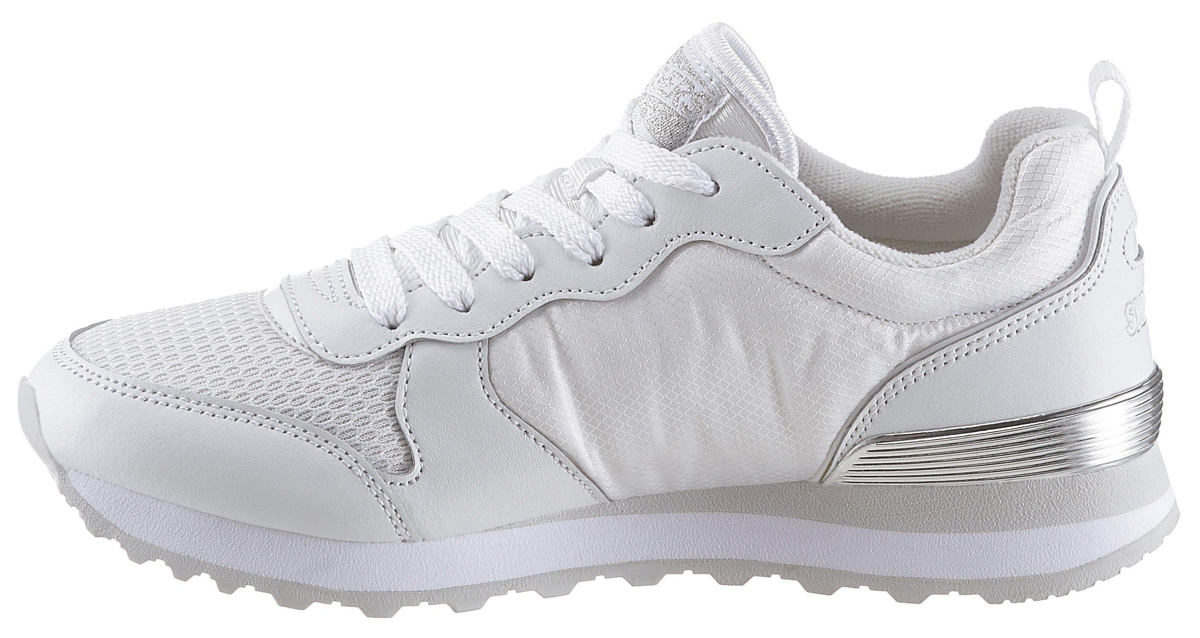 Skechers Sneaker »Gold´n Gurl«, Freizeitschuh, Halbschuh, Schnürschuh mit Metallic-Details