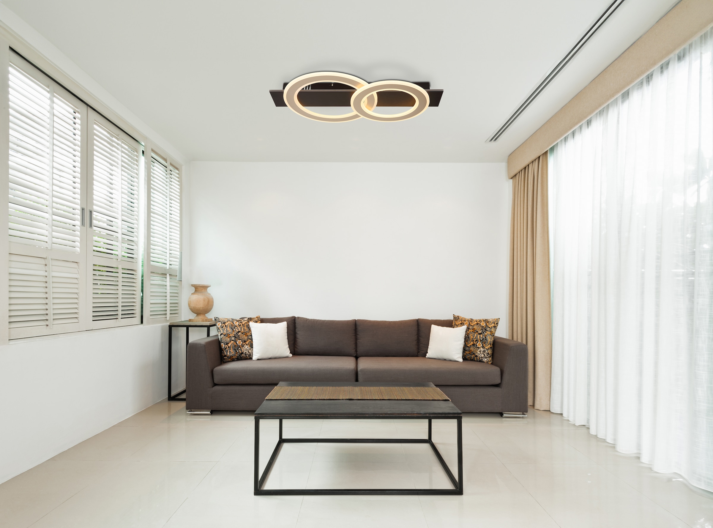 GLOBO LIGHTING Deckenleuchte »JAYDEN« LED-Modul 1 Stk. Warmweiß Deckenlampe Wohnzimmer-Leuchte Schlafzimmer-Leuchte Flur Küche