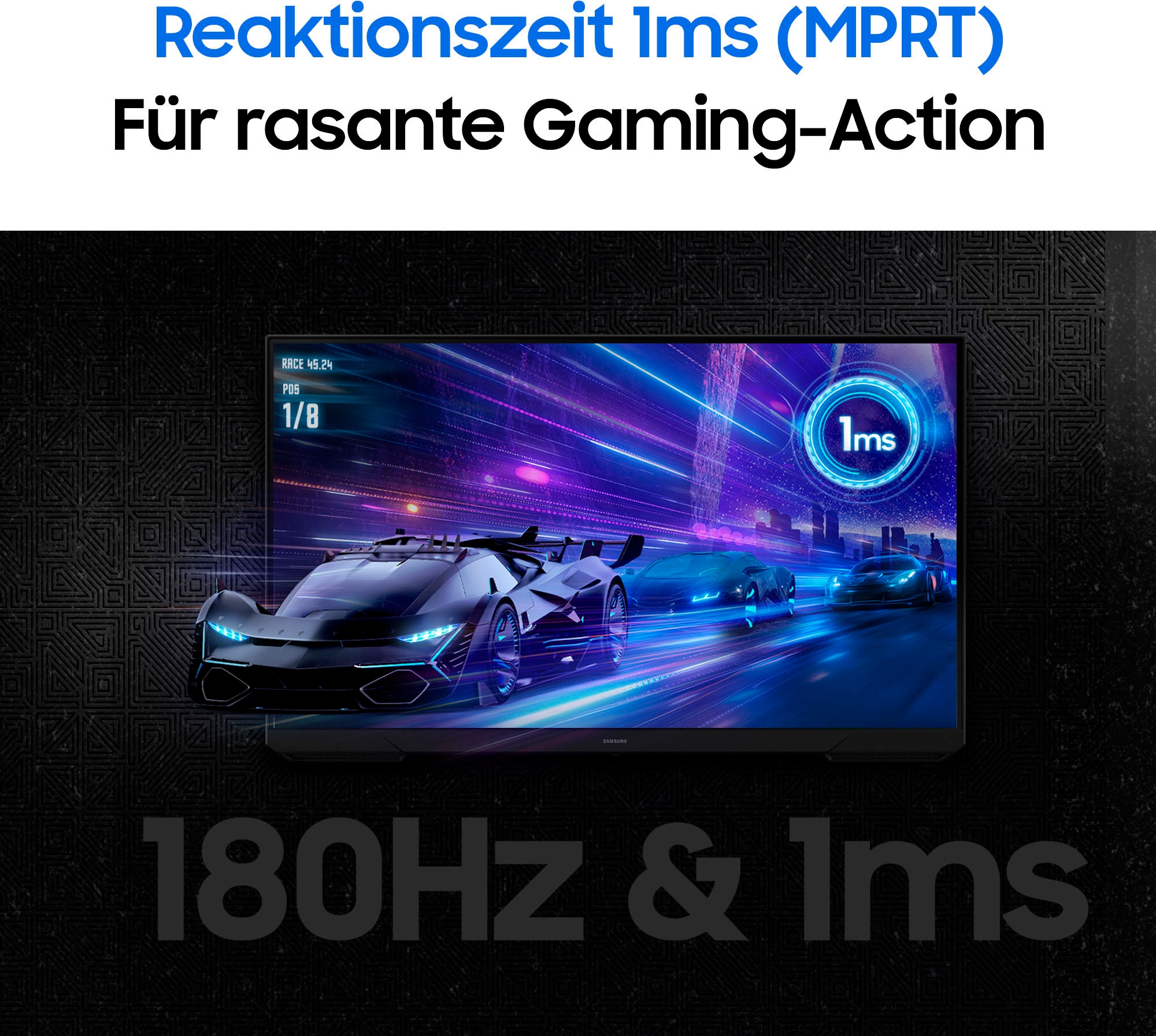 Samsung Gaming-Monitor »S27DG300EU«, 68 cm/27 Zoll, 1920 x 1080 px, Full HD, 1 ms Reaktionszeit, 180 Hz