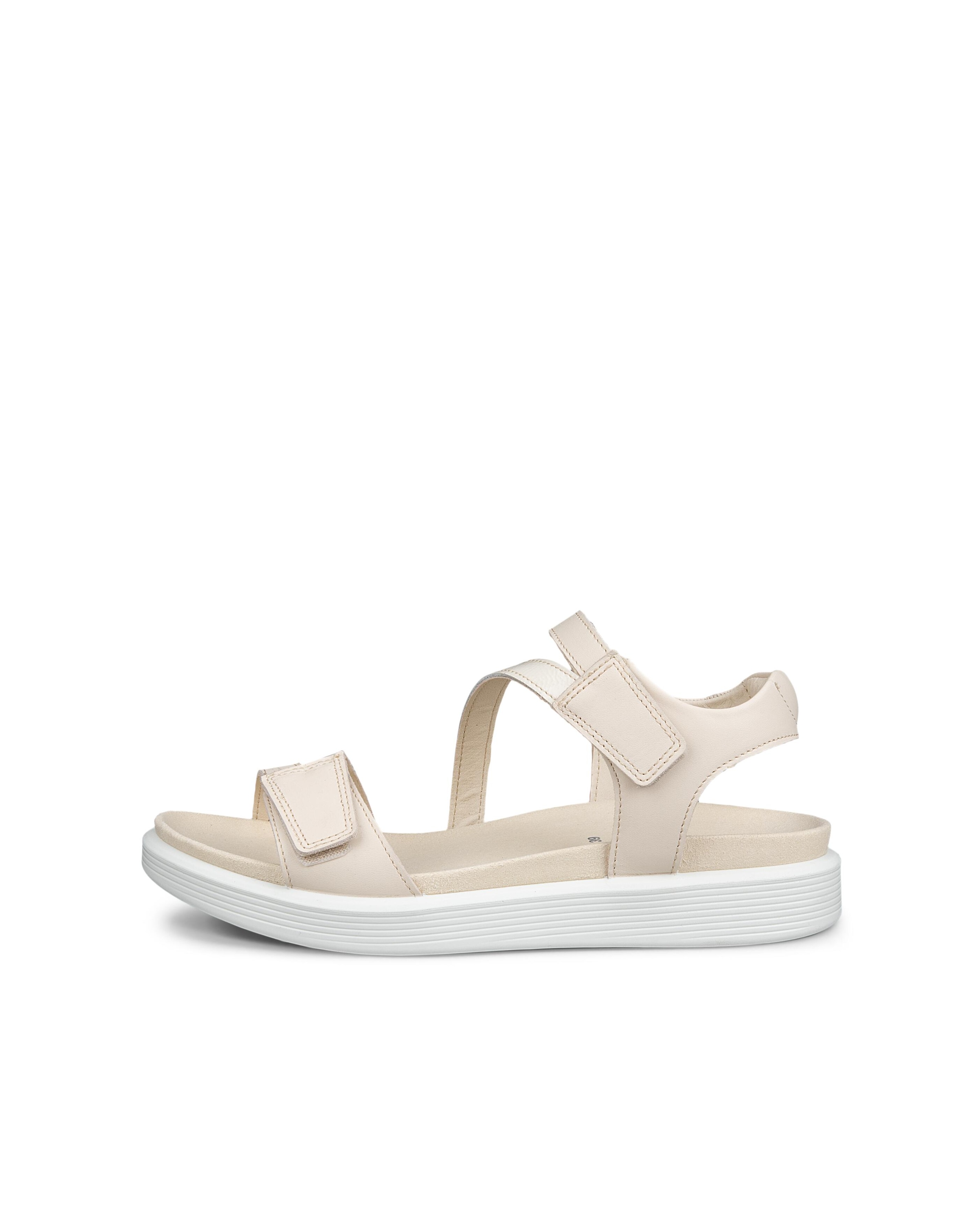 Ecco Sandale »SOFT SANDAL W 3-STRAP«  Riemchensandale, Sommerschuh, Klettschuh mit Fußbett