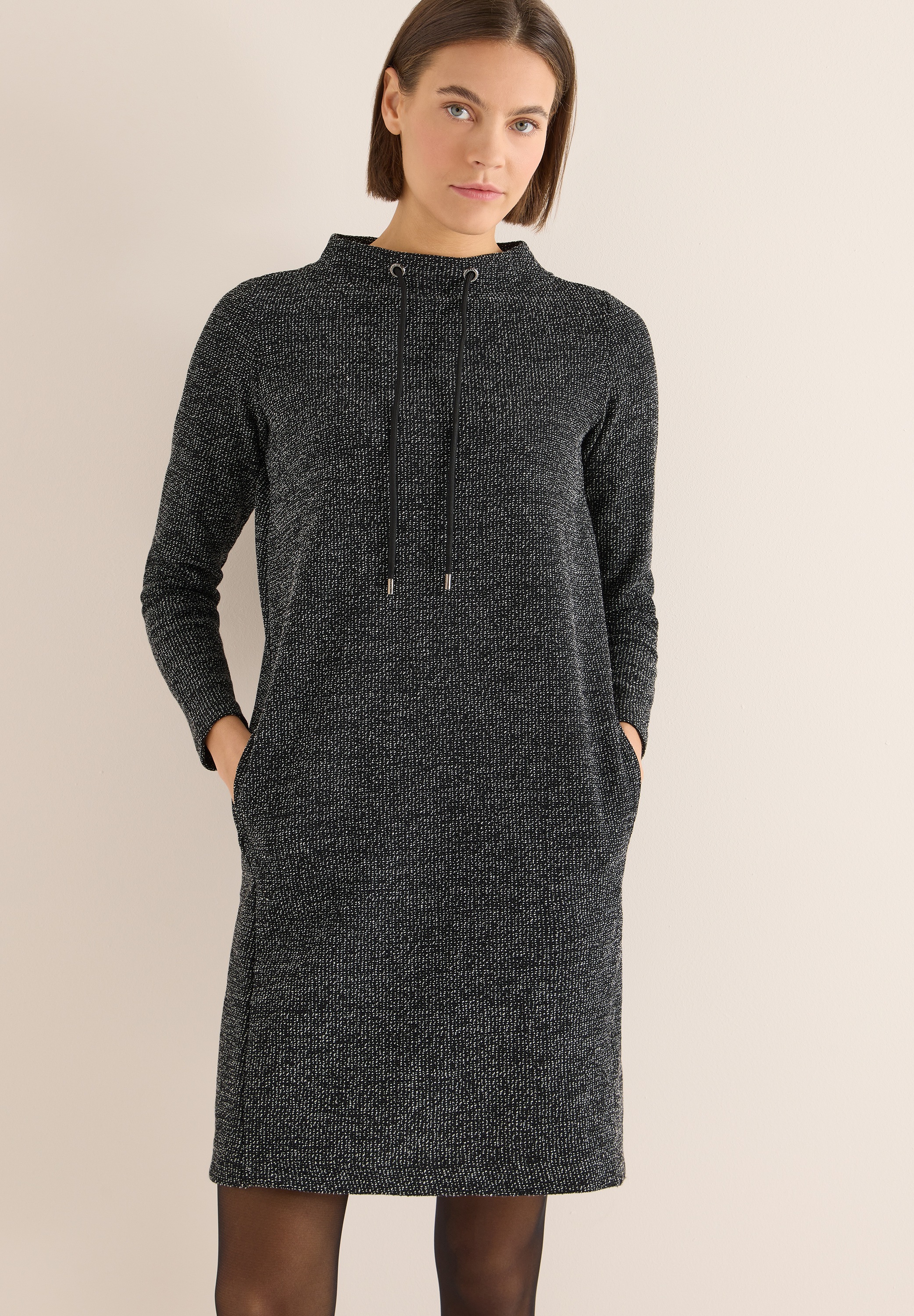 Cecil Shirtkleid Eingrifftaschen knielang