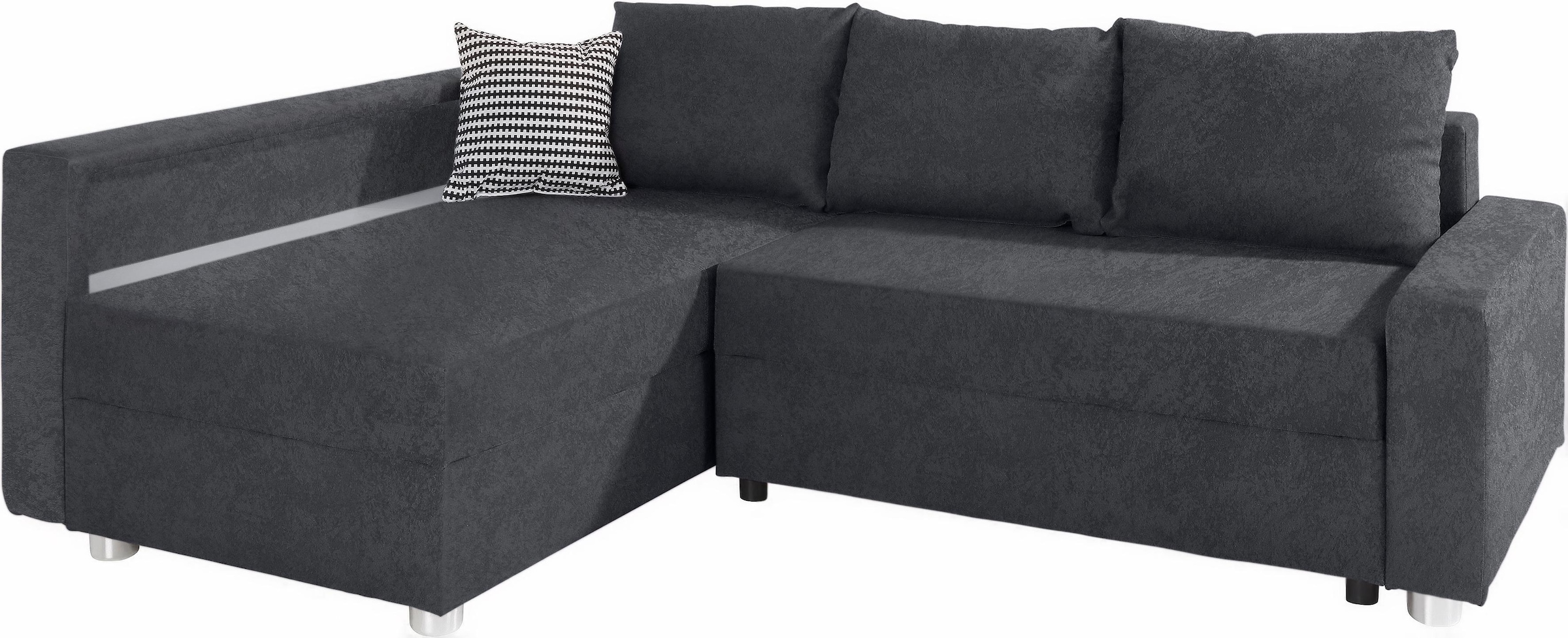 COLLECTION AB Ecksofa Relax, inklusive Bettfunktion, wahlweise mit RGB-LED-Beleuchtung