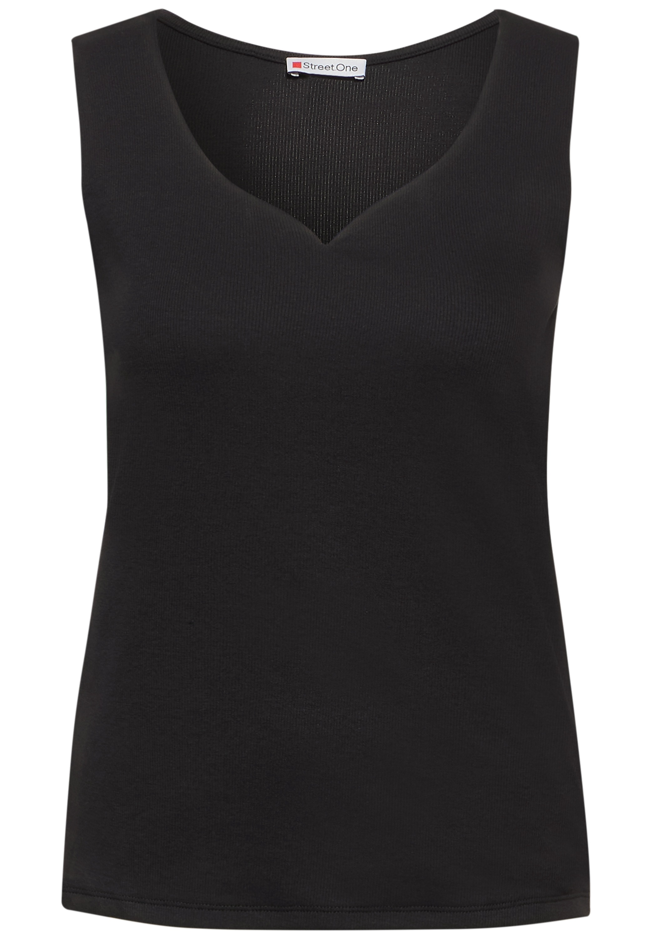 STREET ONE T-Shirt, aus Baumwolle mit Stretchante