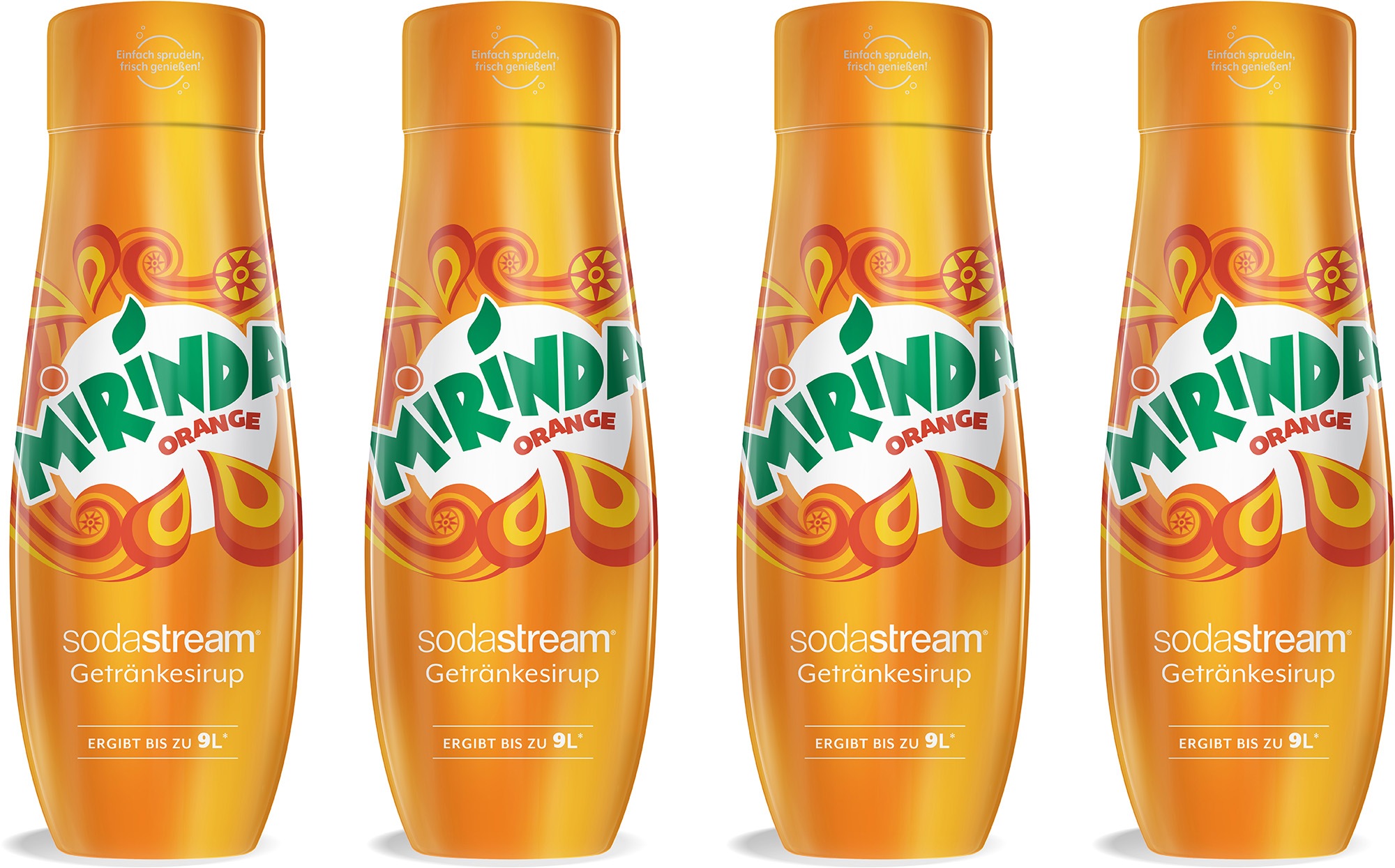 Sodastream  Getränke-Sirup, Mirinda, (4 Flaschen), für bis zu 9 Liter Fertiggetränk