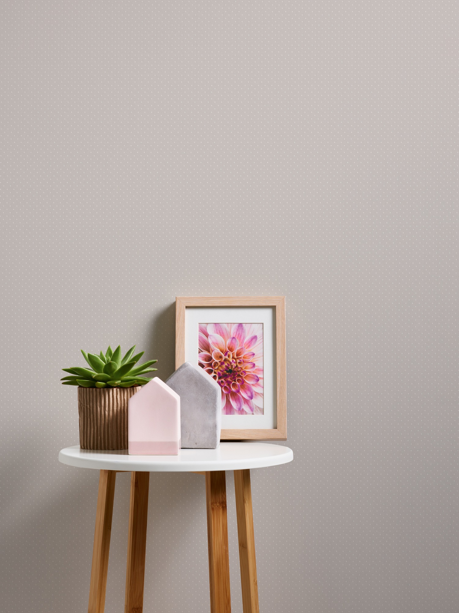 A.S. Création Vliestapete »Landhaustapete mit Pünktchen«, matt-gemustert-neutral, Punktetapete Tapeten Wohnzimmer Schlafzimmer Küche modern Design Optik