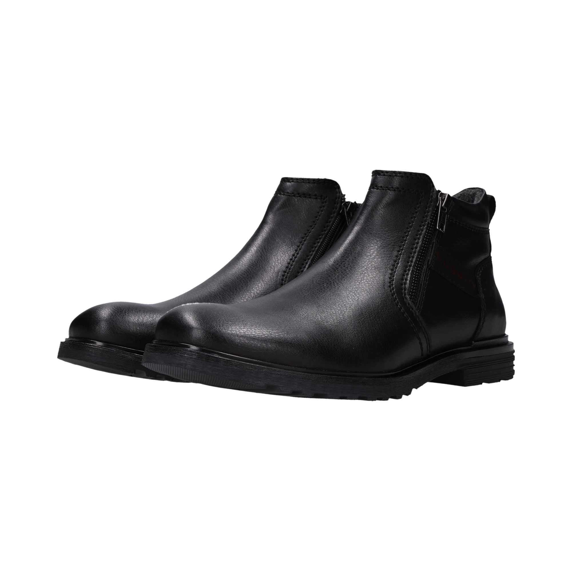 bugatti Stiefelette  Zipper Boots, Stiefelette mit Profillaufsohle - schmale Form