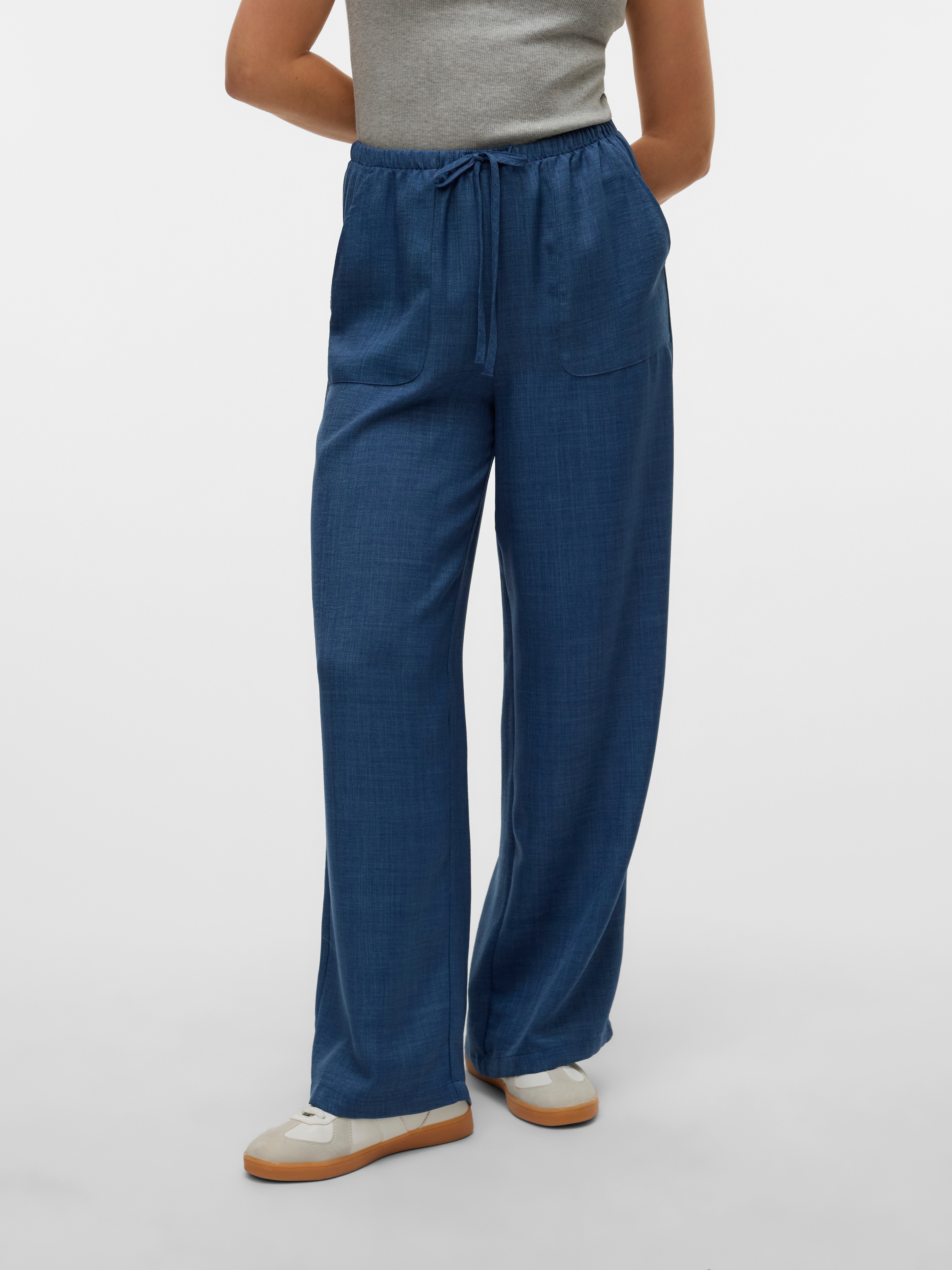 Vero Moda Schlupfhose »VMMELANEY HW LOOSE PANT WVN GA NOOS«, Sommerhose