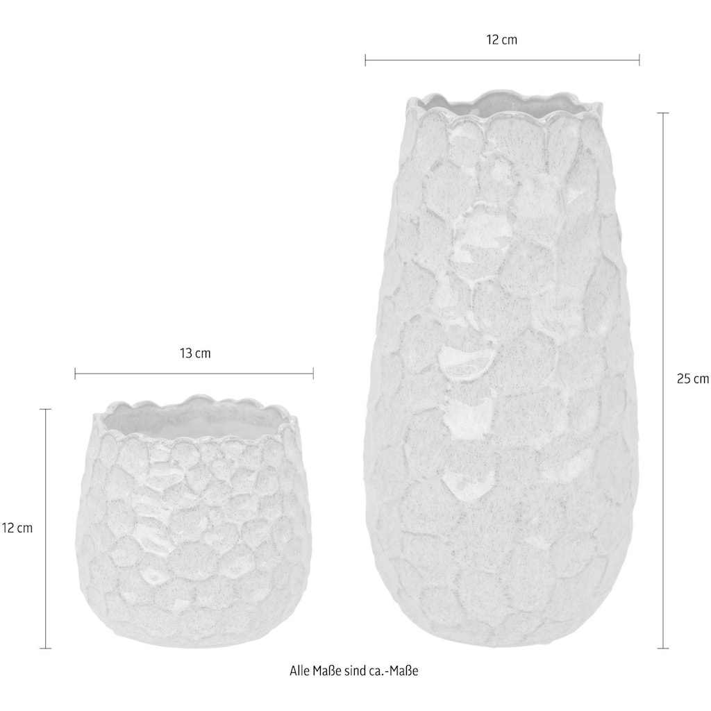 Home affaire Dekovase, (Set, 2 St.), hochwertige Verarbeitung