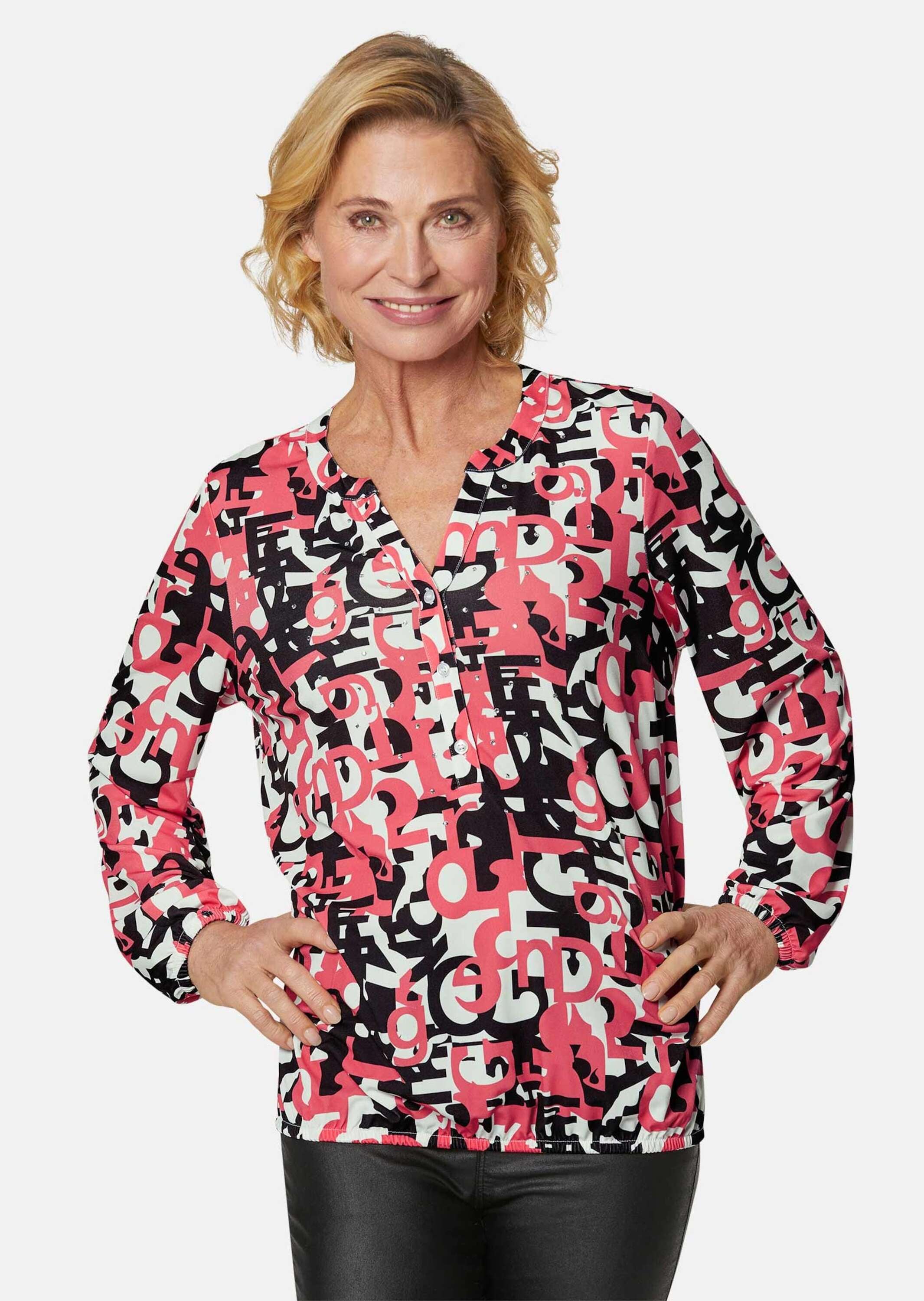 GOLDNER Druckbluse »Jerseybluse Weiche Jerseybluse mit wundervollem Druck«