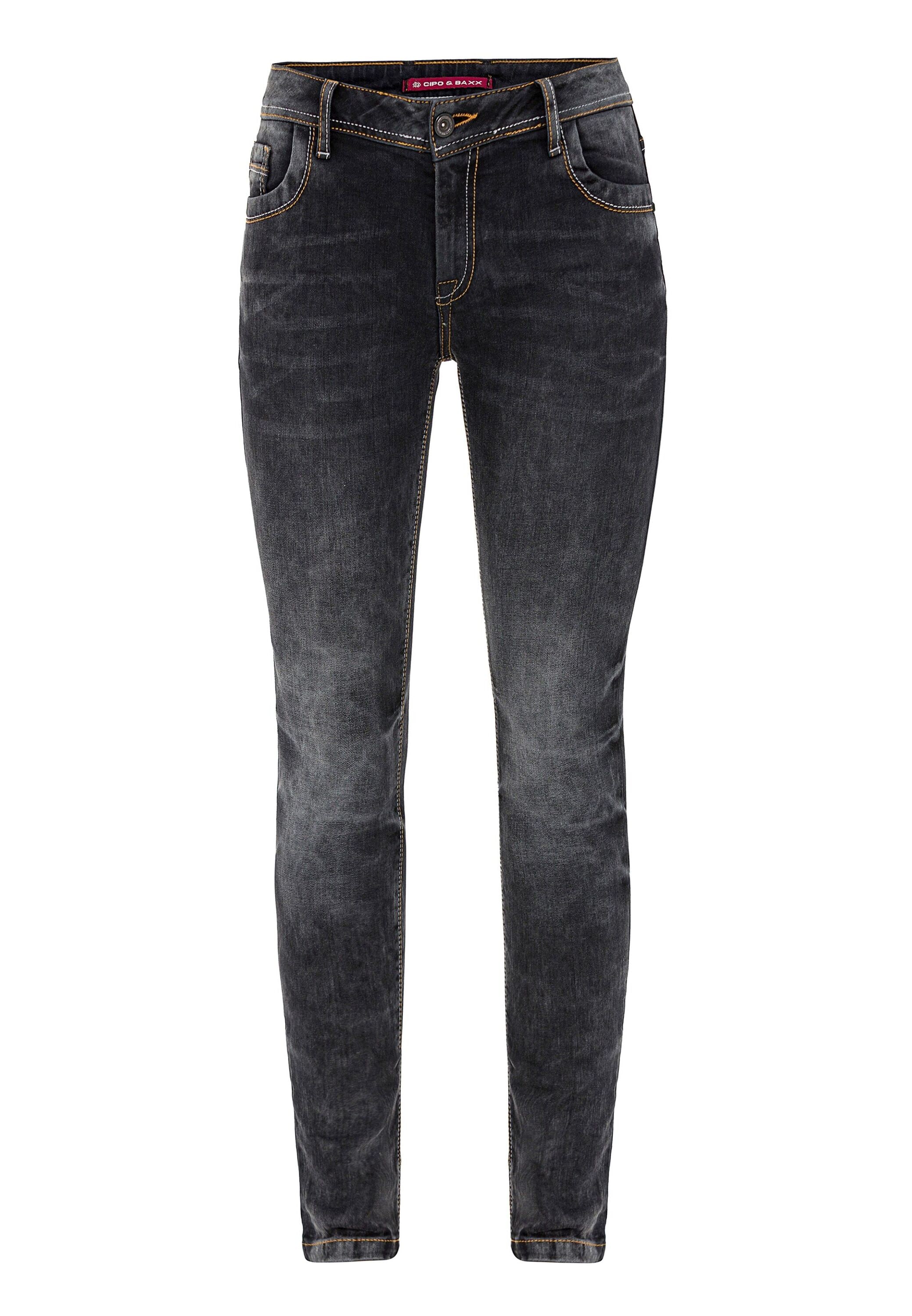 Cipo & Baxx Slim-fit-Jeans "Cipo & Baxx Jeans" im Used-Look, WD443