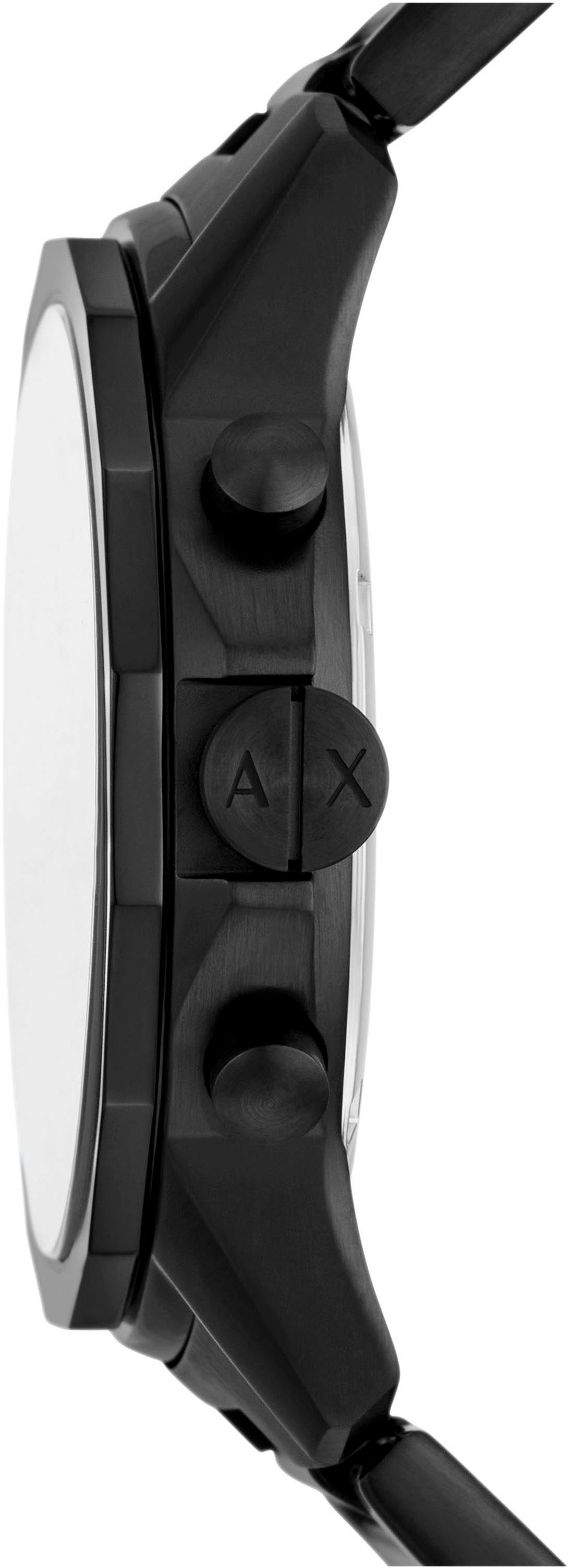 ARMANI EXCHANGE Chronograph, (Set, 2 tlg., mit Armband), Armbanduhr, Herrenuhr, Edelstahlarmband, Geschenk