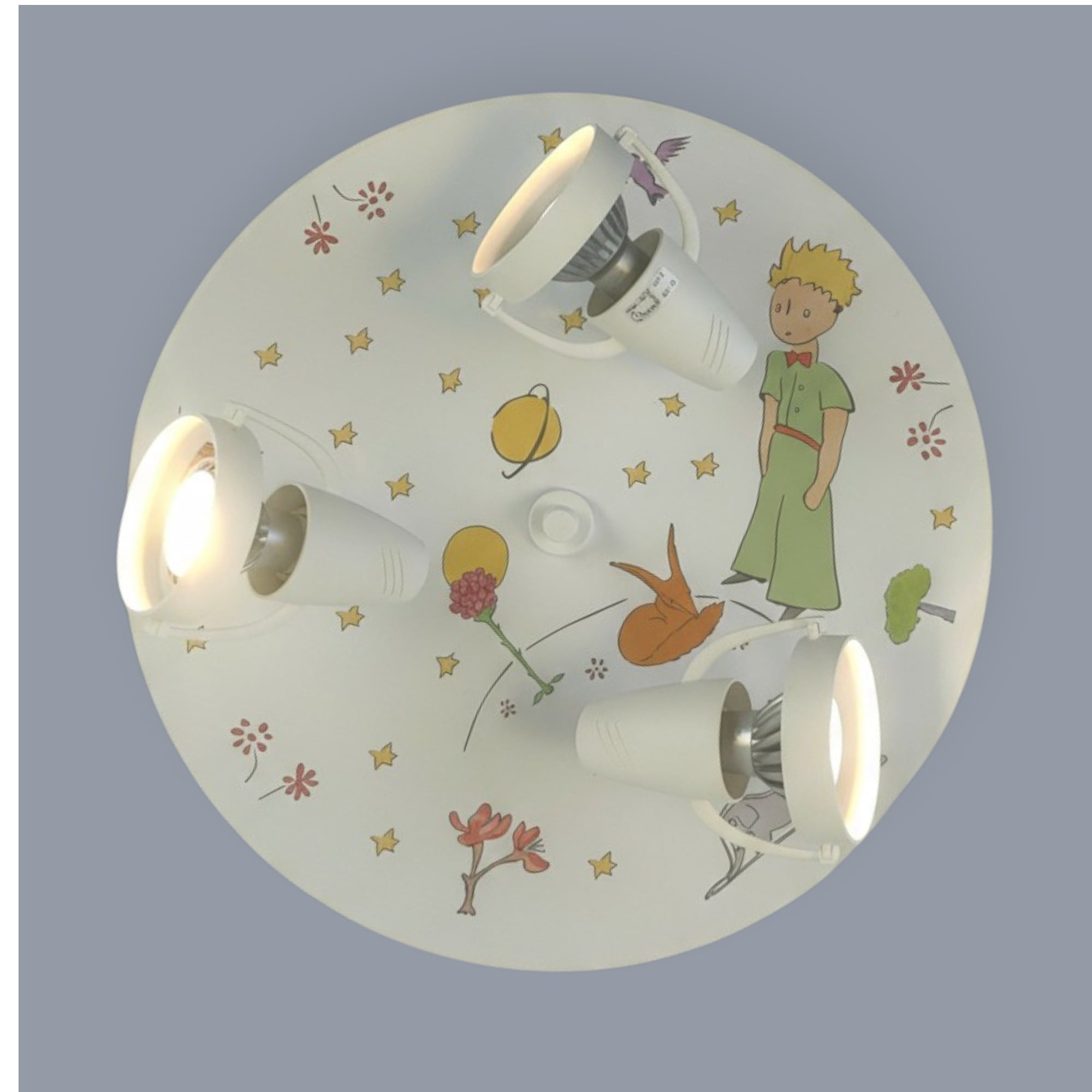 niermann Deckenleuchte »Kinderlampe mit Motiv "Der kleine Prinz", Strahler für Kinderzimmer« GU10 1 Stk. 3 schwenk- und drehbare Strahler, Made in Germany
