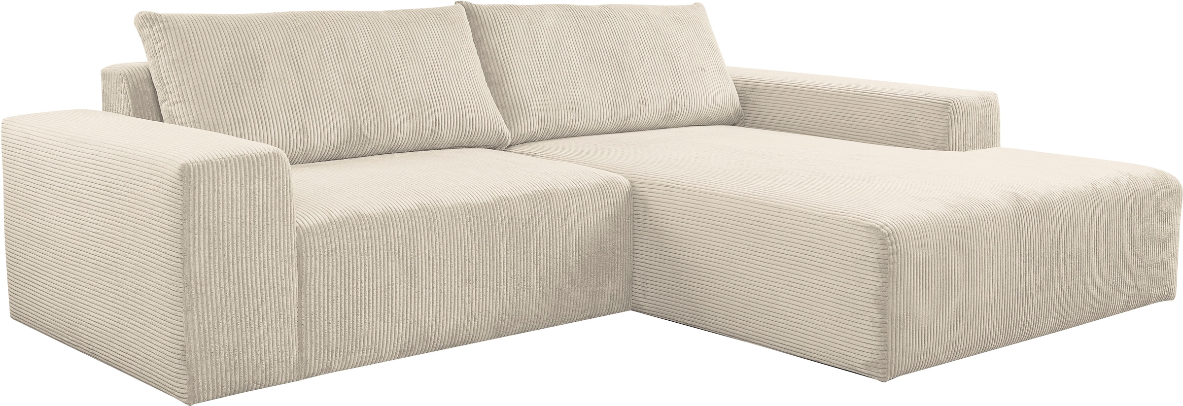 WERK2 Ecksofa »Rio, elegant und bequem, Breite 262cm, L-Form«, Puristisches Design mit maximalem Komfort