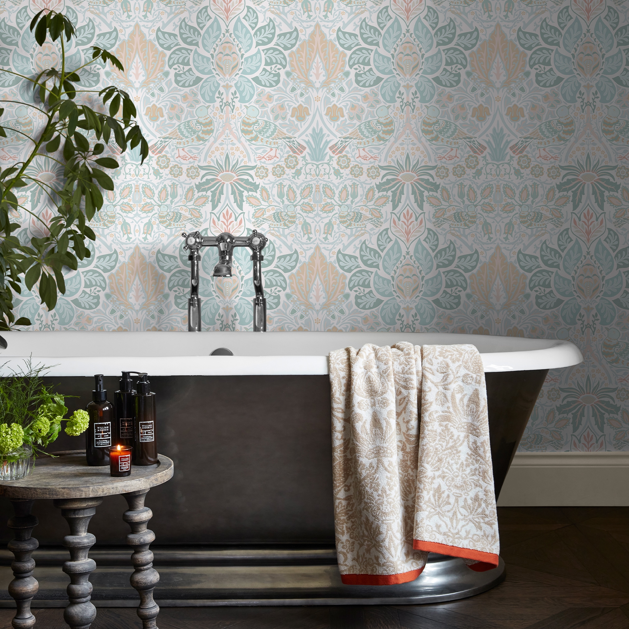 WILLIAM MORRIS AT HOME Vliestapete "Dove & Rose Haze" Motiv glatt Design Tapeten