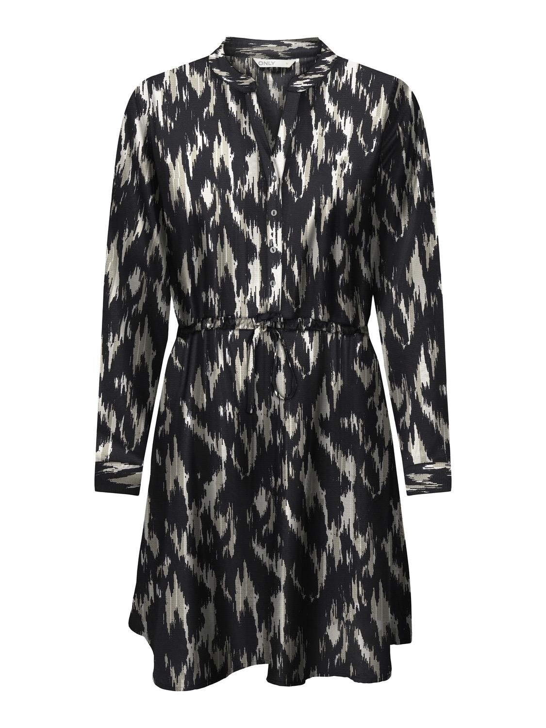 ONLY Druckkleid »ONLCORY L/S V-NECK TUNIC«, Sommerkleid