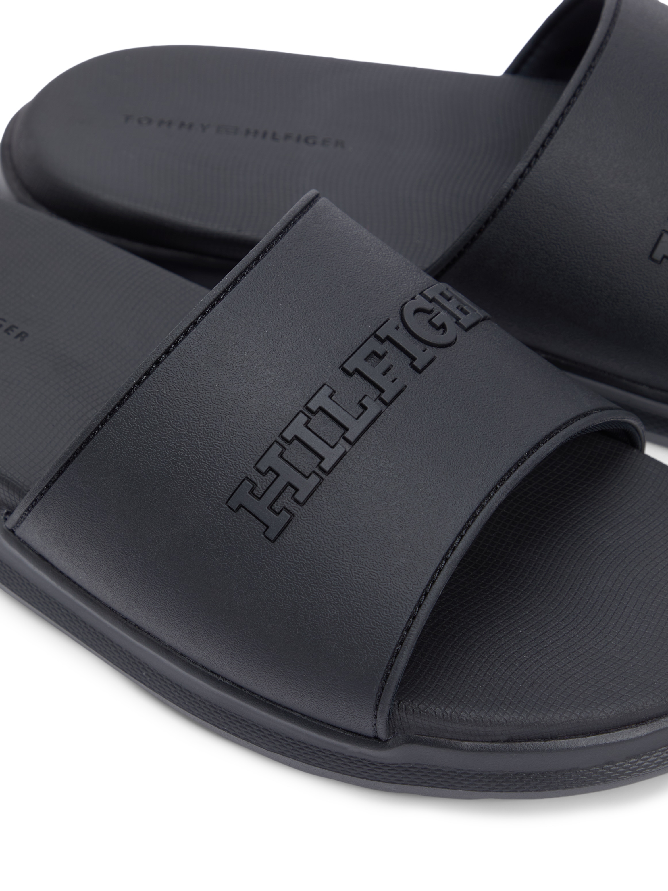 Tommy Hilfiger Pantolette »DUAL DENSITY HILFIGER POOL SLIDE«  Sommerschuh, Schlüpfschuh mit Logoschriftzug