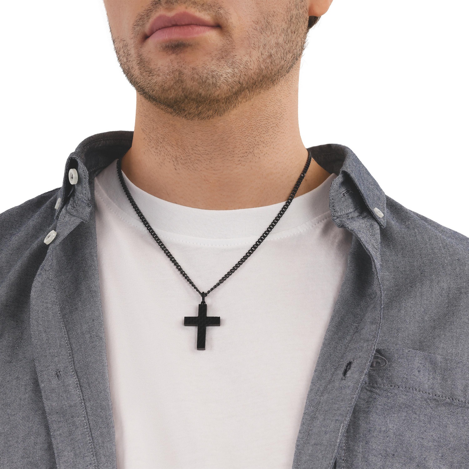 TOM TAILOR Kette mit Anhänger »Schmuck Geschenk Edelstahl Kreuz«