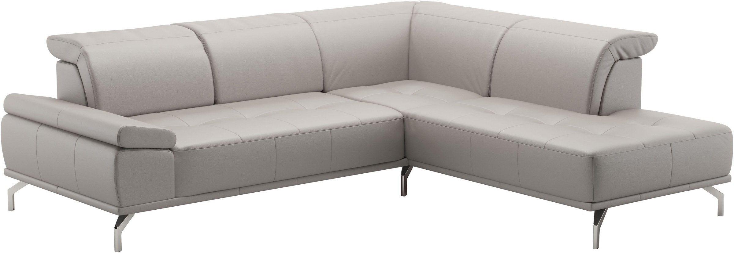 Places of Style Ecksofa »Caluna«, Inkl.Sitztiefenverstellung, wahlweise mit Kopf- und Armteilverstellung