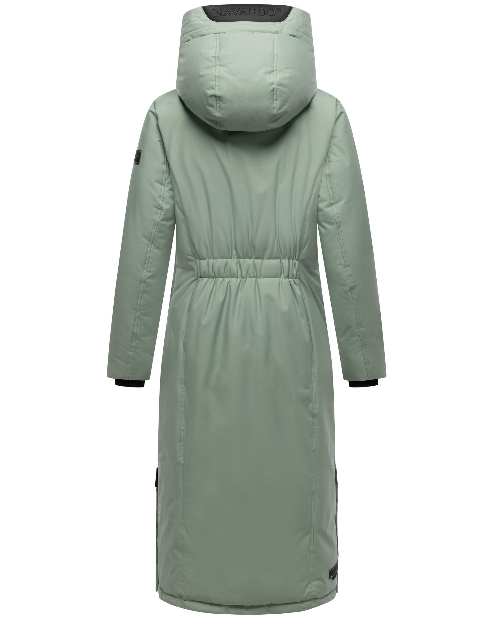 Thumbnail - Navahoo Wintermantel "Wolkenfrost XIV", Extralanger Damen Mantel mit Kapuze