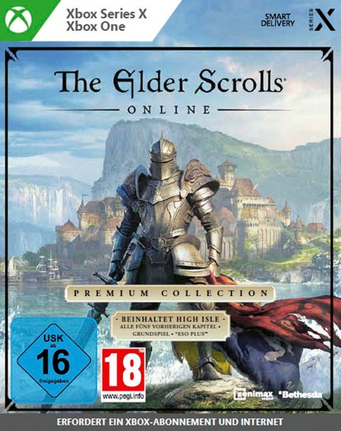 BETHESDA Spielesoftware "The Elder Scrolls Online: Premium Collection", Xbox One, blau, Spielesoftware