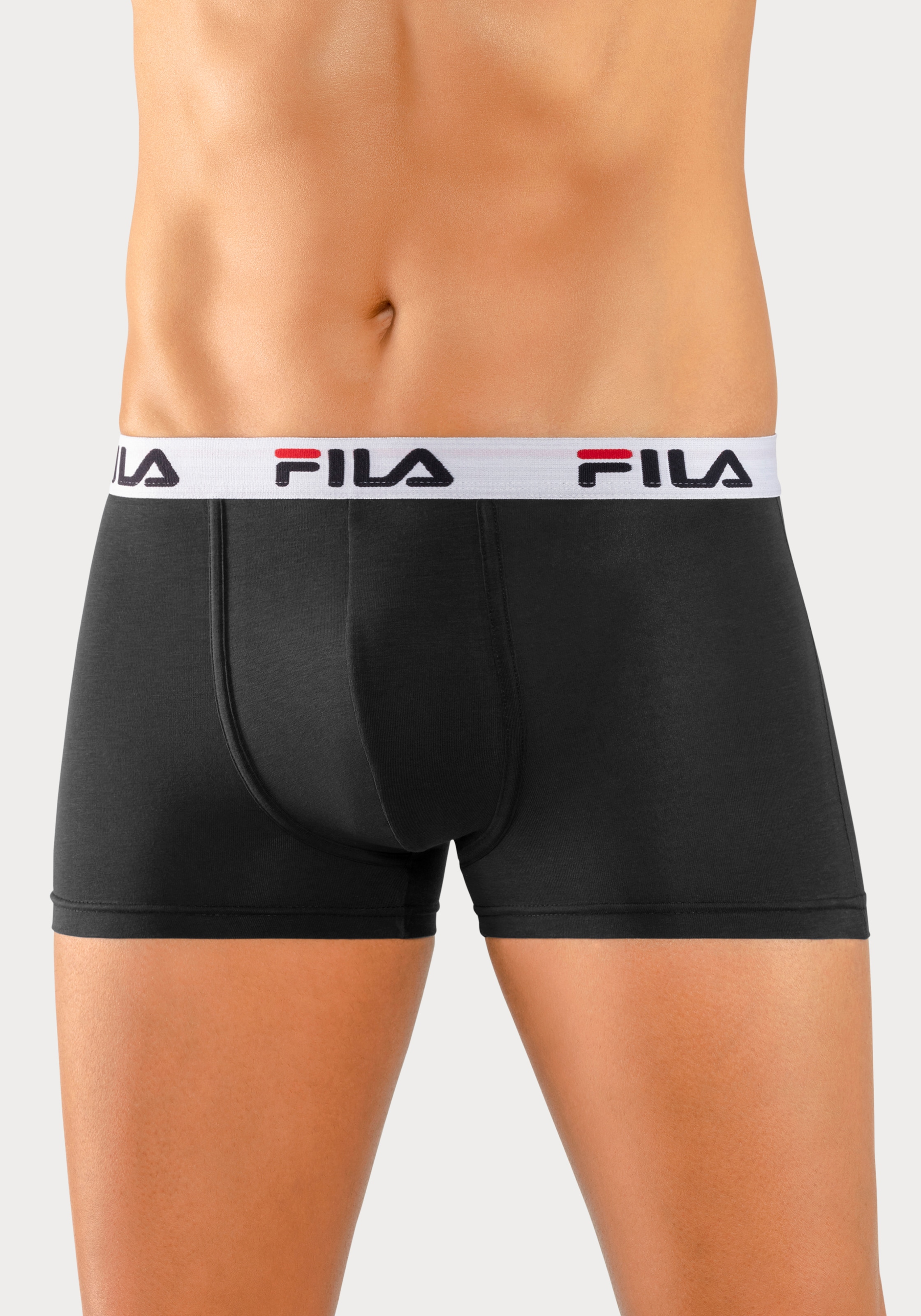 Fila Boxer, (3er Pack), mit Logo Schriftzug im Bund