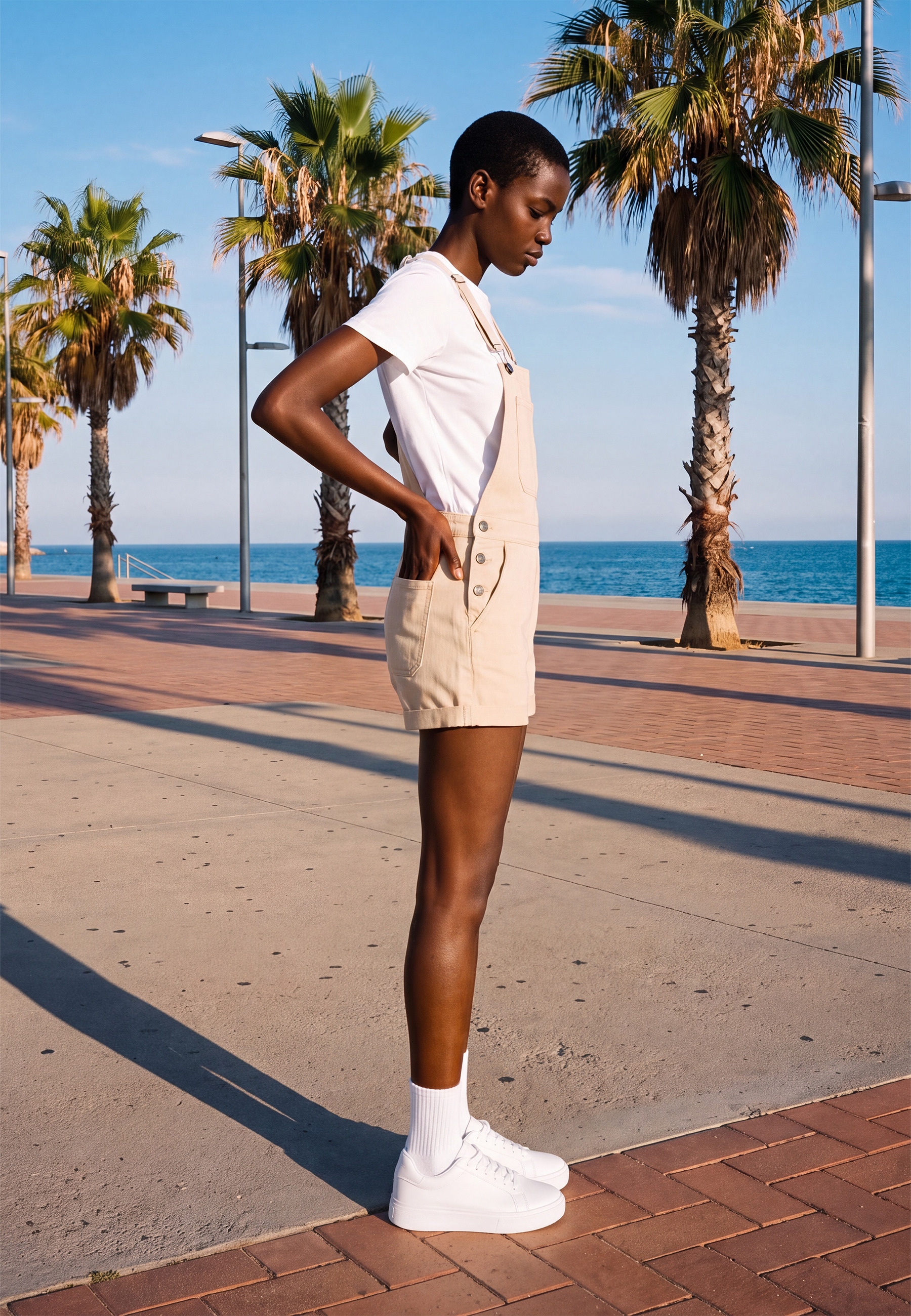 URBAN CLASSICS Jumpsuit »Urban Classics Damen Ladies Organic Short Dungaree« 1 Stk.