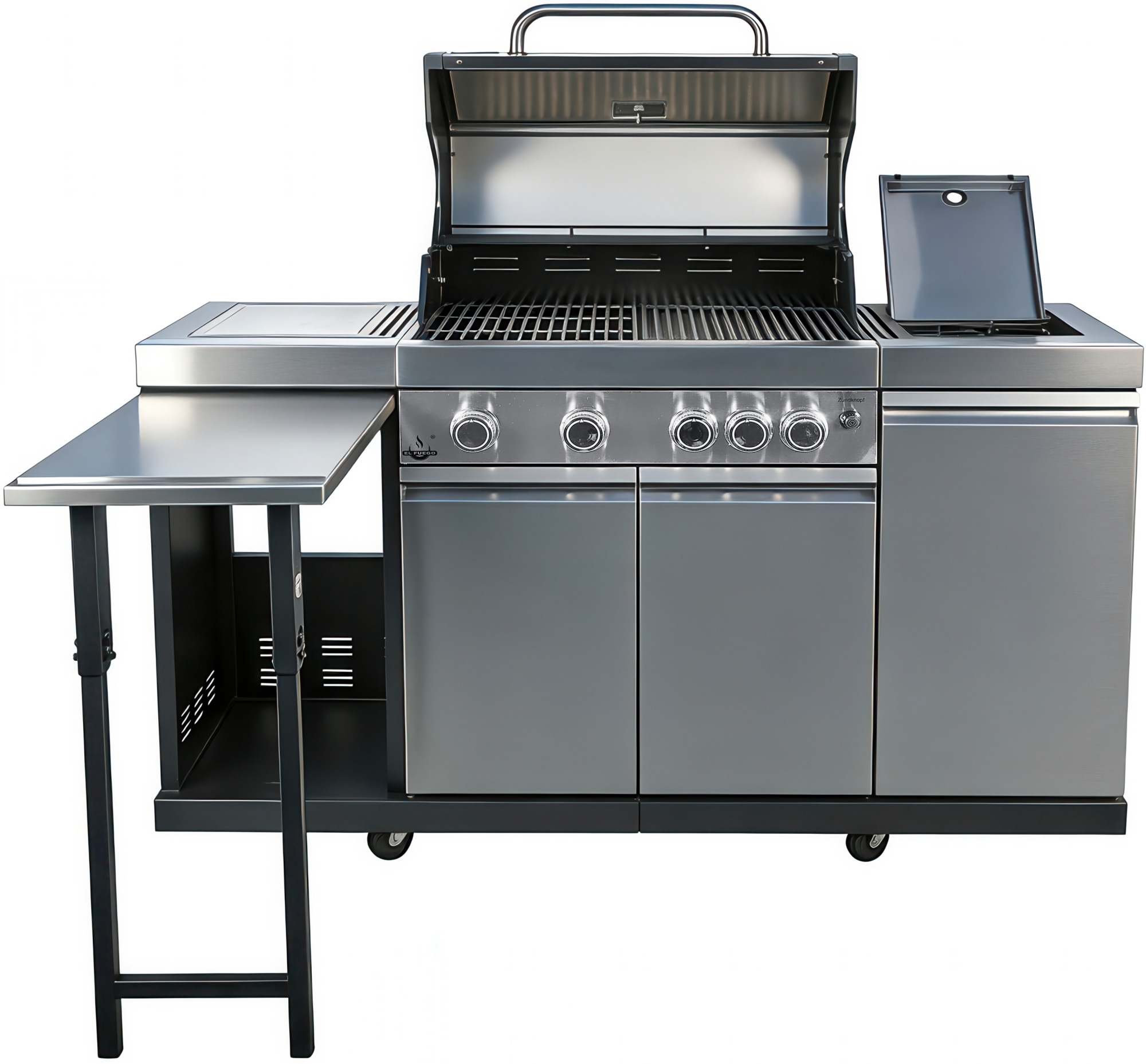 El Fuego Kombigrill »Augusta« 17 kW Gesamtleistung, auch als Holzkohlegrill verwendbar