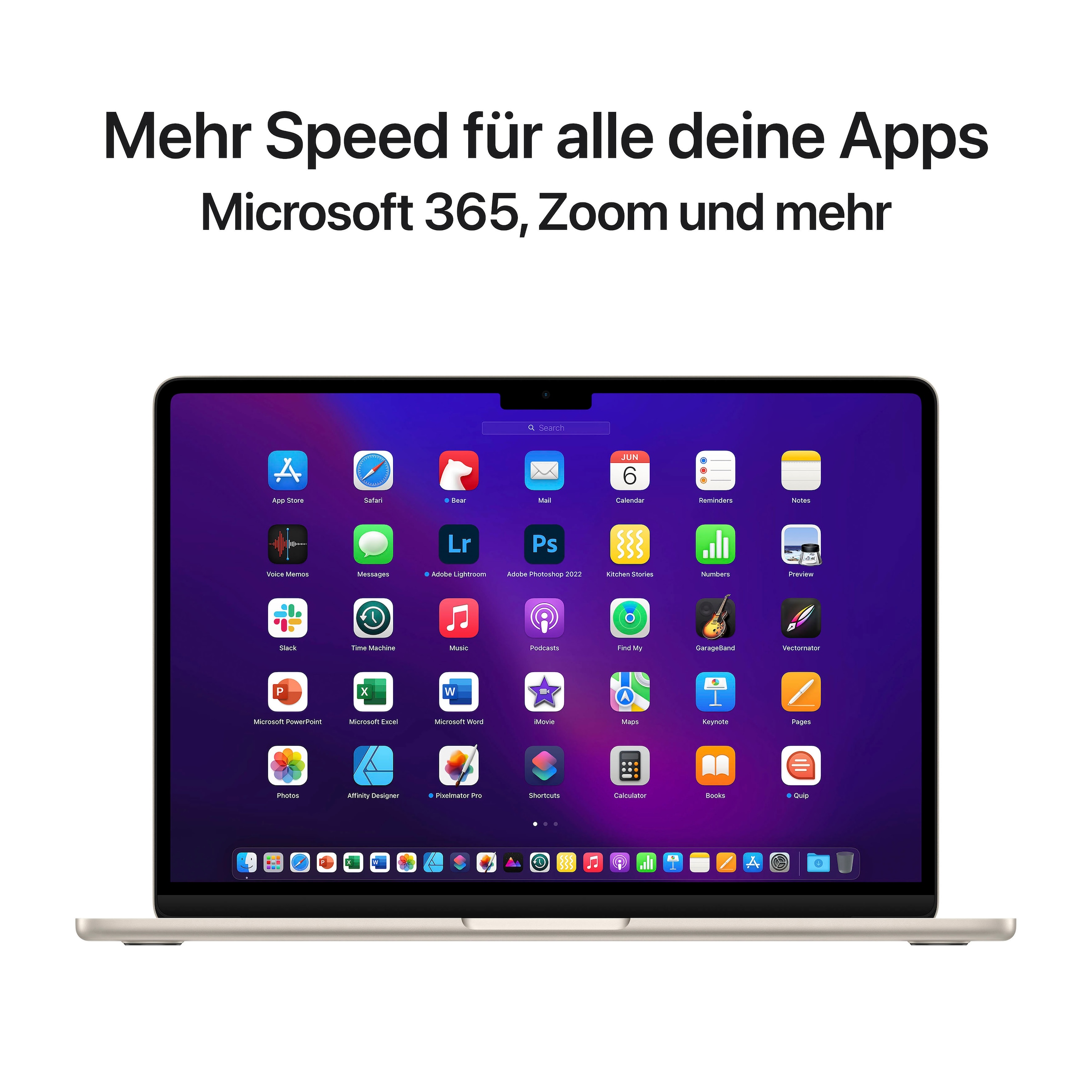 SSD Zoll, / 13,6 GB BAUR »MacBook Air«, M2, cm, 34,46 | Apple, 8-Core Apple Notebook CPU, 512
