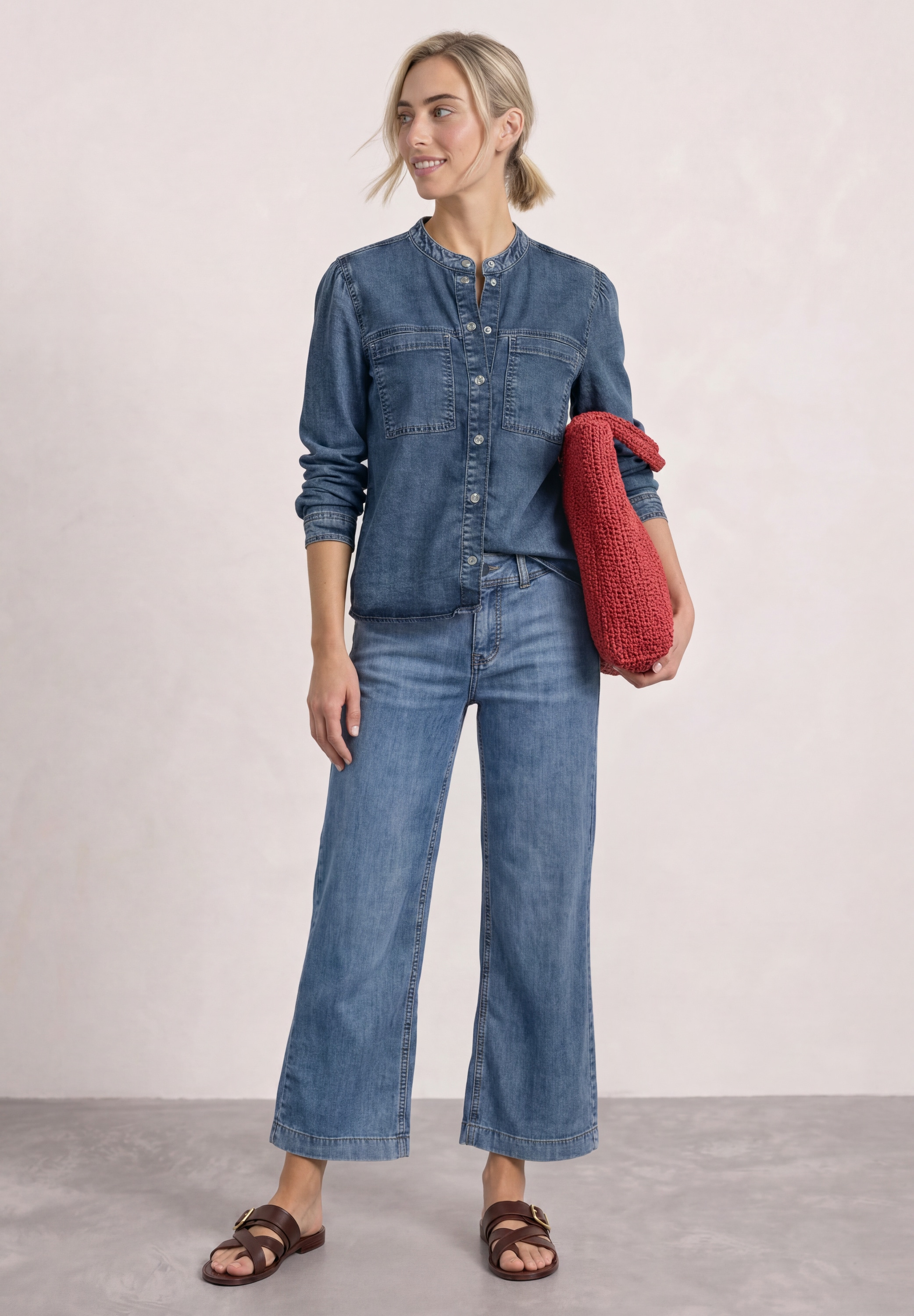 STREET ONE Langarmbluse mit Brusttaschen