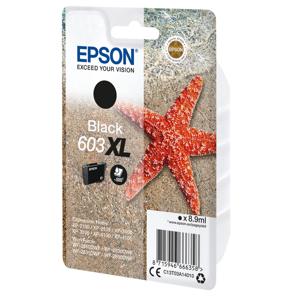 Epson Tintenpatrone »Epson Singlepack Black 603XL Ink«