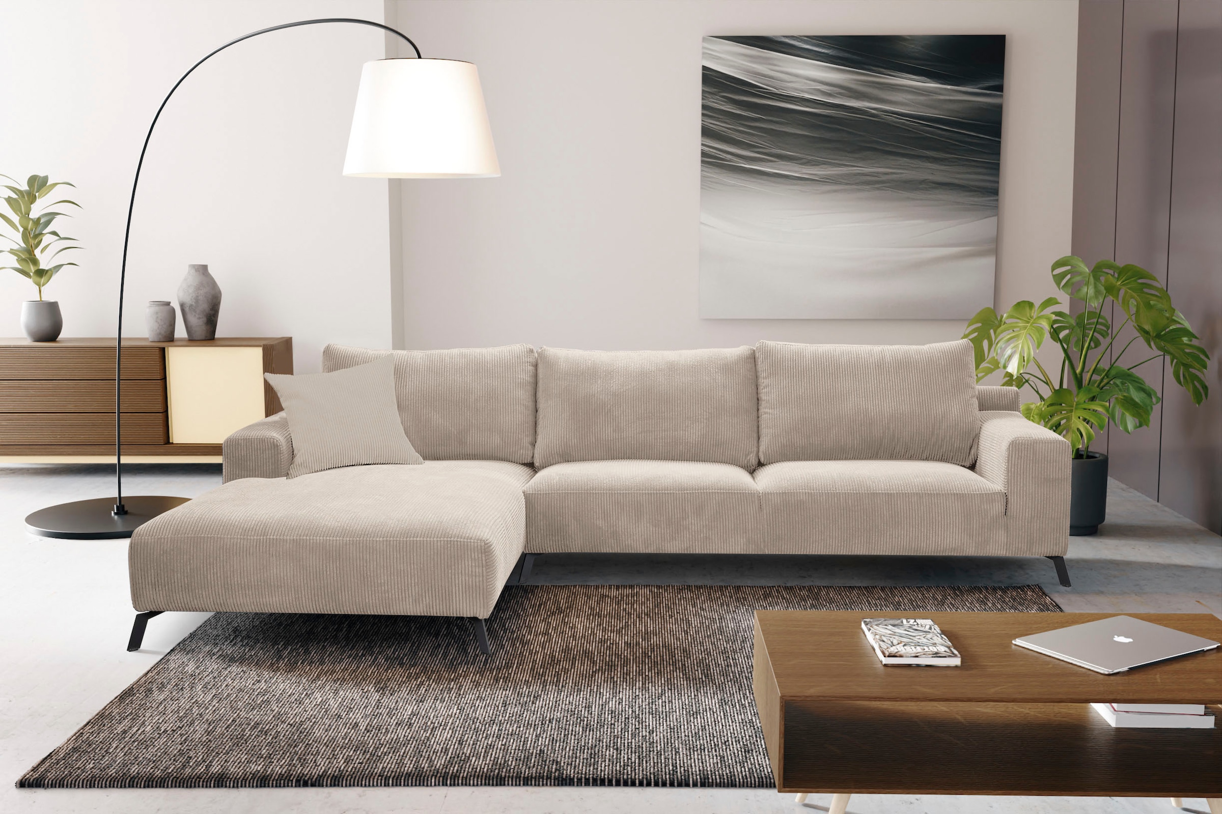 WERK2 Ecksofa »Faro L-Form«, XXL Design Ecksofa Mit Hohem Komfort In ...