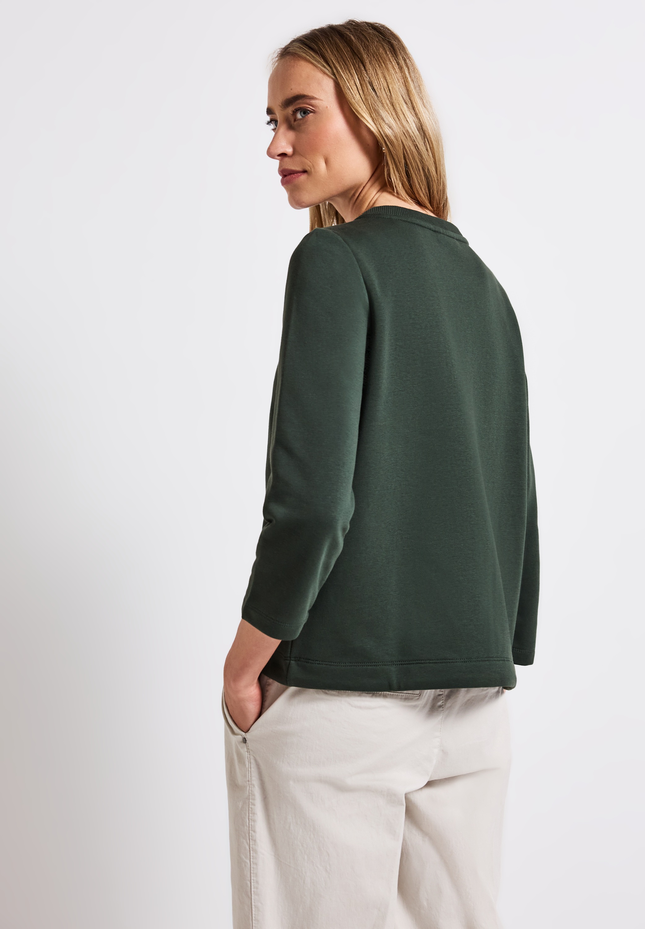 STREET ONE Sweatshirt, mit elastischem Materialmix